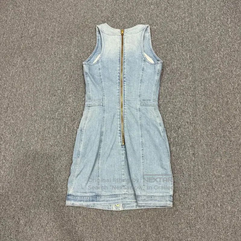 Balmain Balmain Blue Denim Dress for Women . Size S / US 4 / IT 40 - 2 Thumbnail