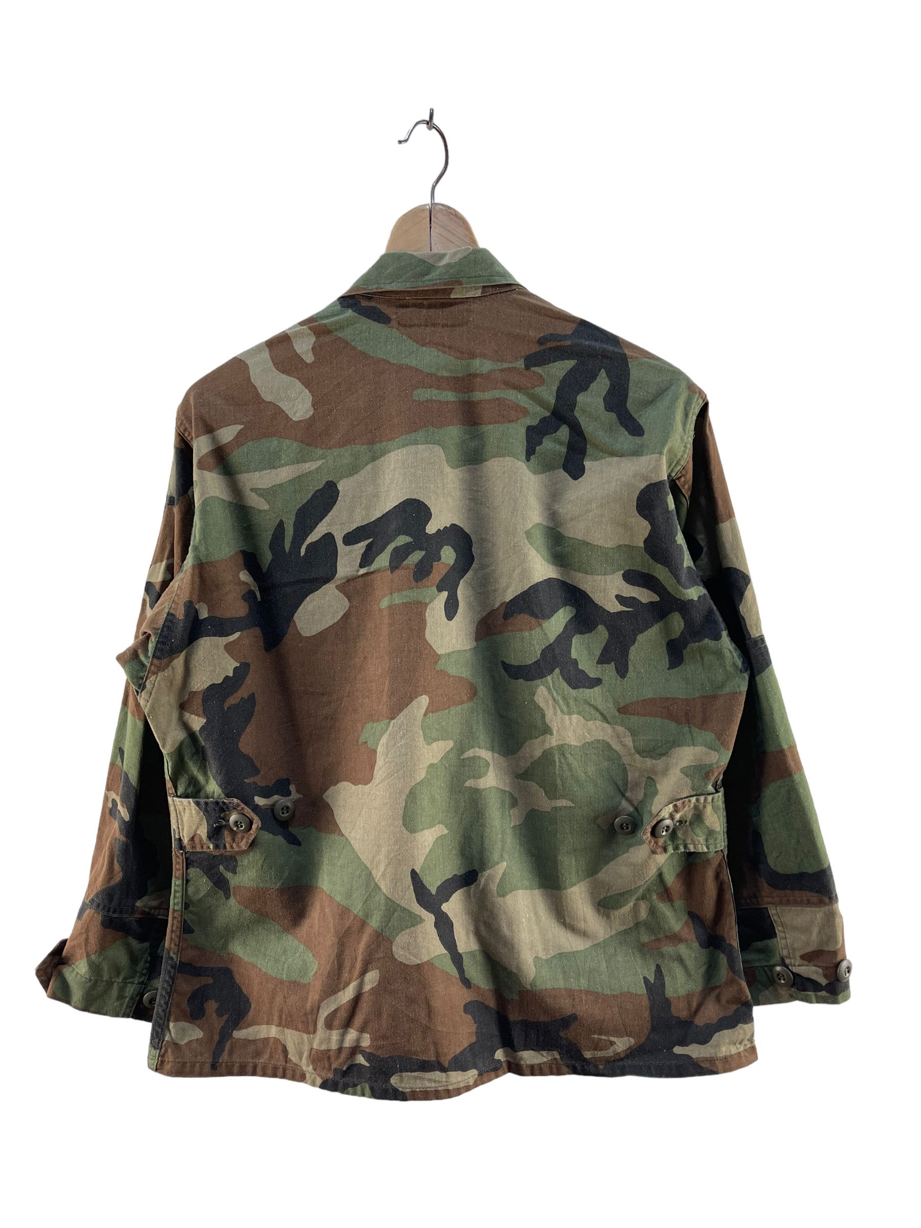 Vintage Woodland Camouflage Pattern Coat Combat Jacket