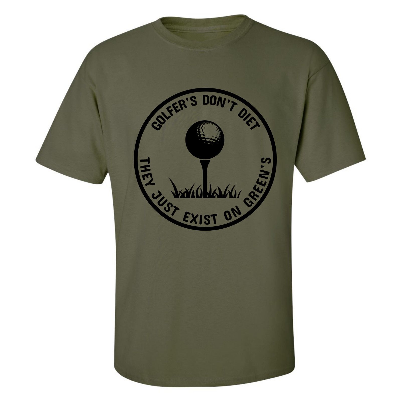 Gildan Golfers Dont Diet On Greens Funny Golfing Tee T-Shirt Size US L / EU 52-54 / 3 - 21 Thumbnail