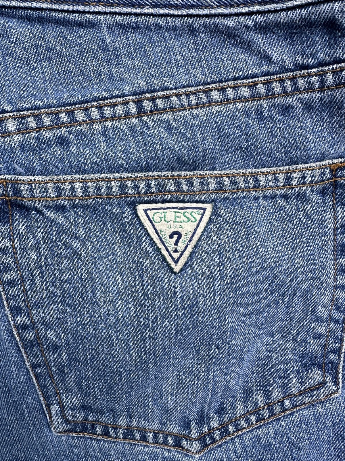 Guess × Vintage Guess Jeans Denim Jorts Size US 33 - 6 Thumbnail