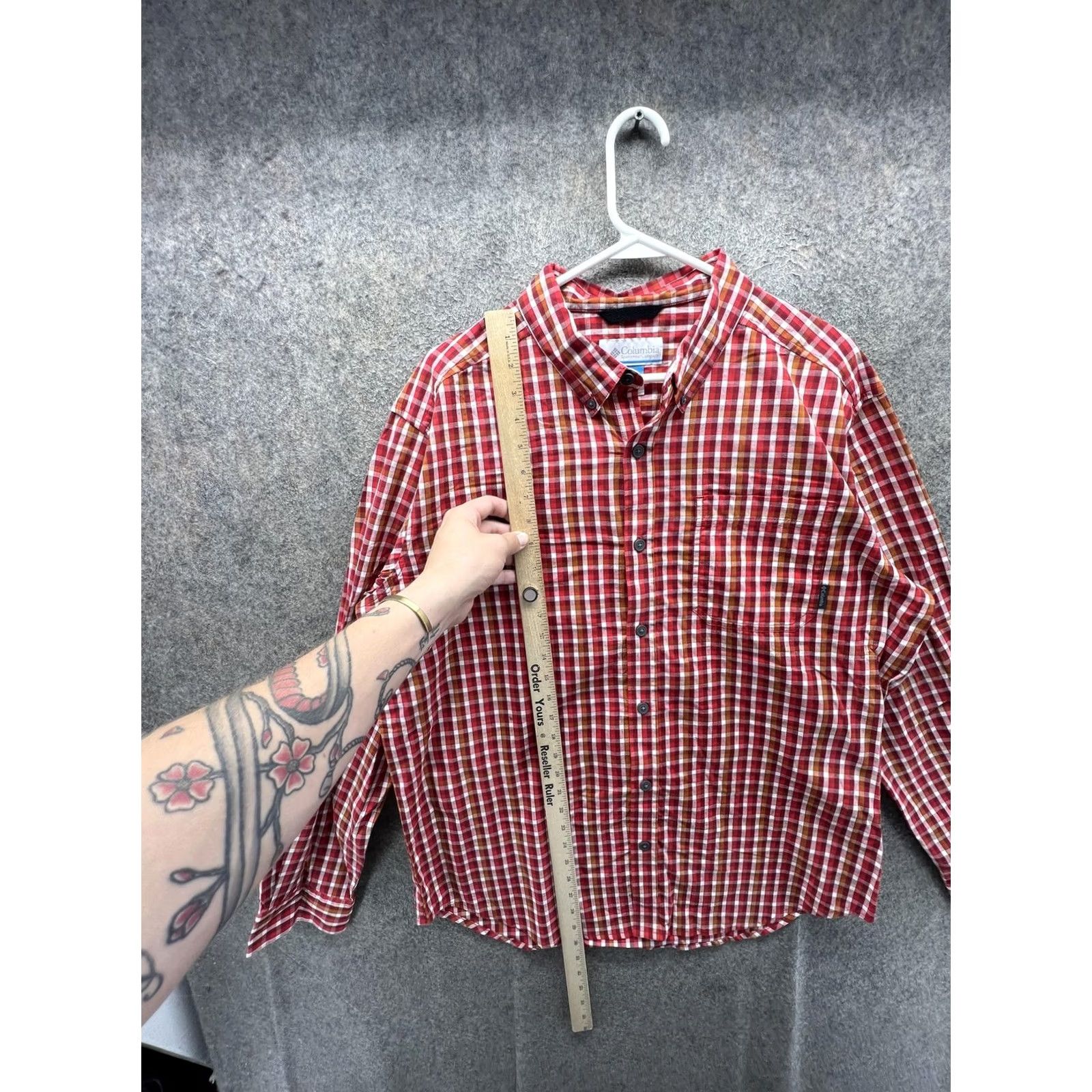 Vintage Columbia Shirt Mens Large Red Check Long Sleeve Button Front Casual Woven Size US L / EU 52-54 / 3 - 3 Thumbnail