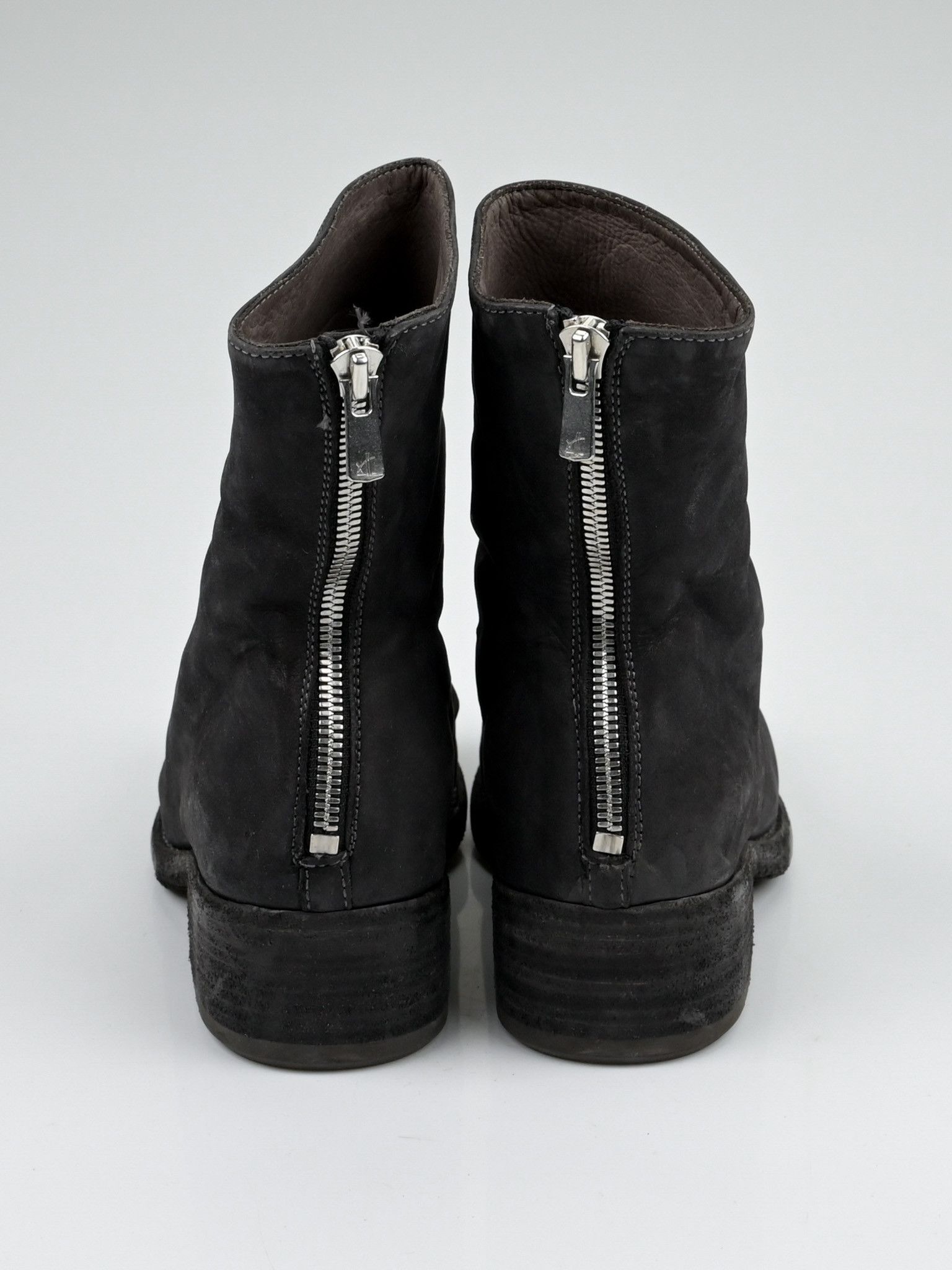 Other 123 & 124 Calf Leather Back Zip Boots Size US 7 / IT 37 - 7 Thumbnail