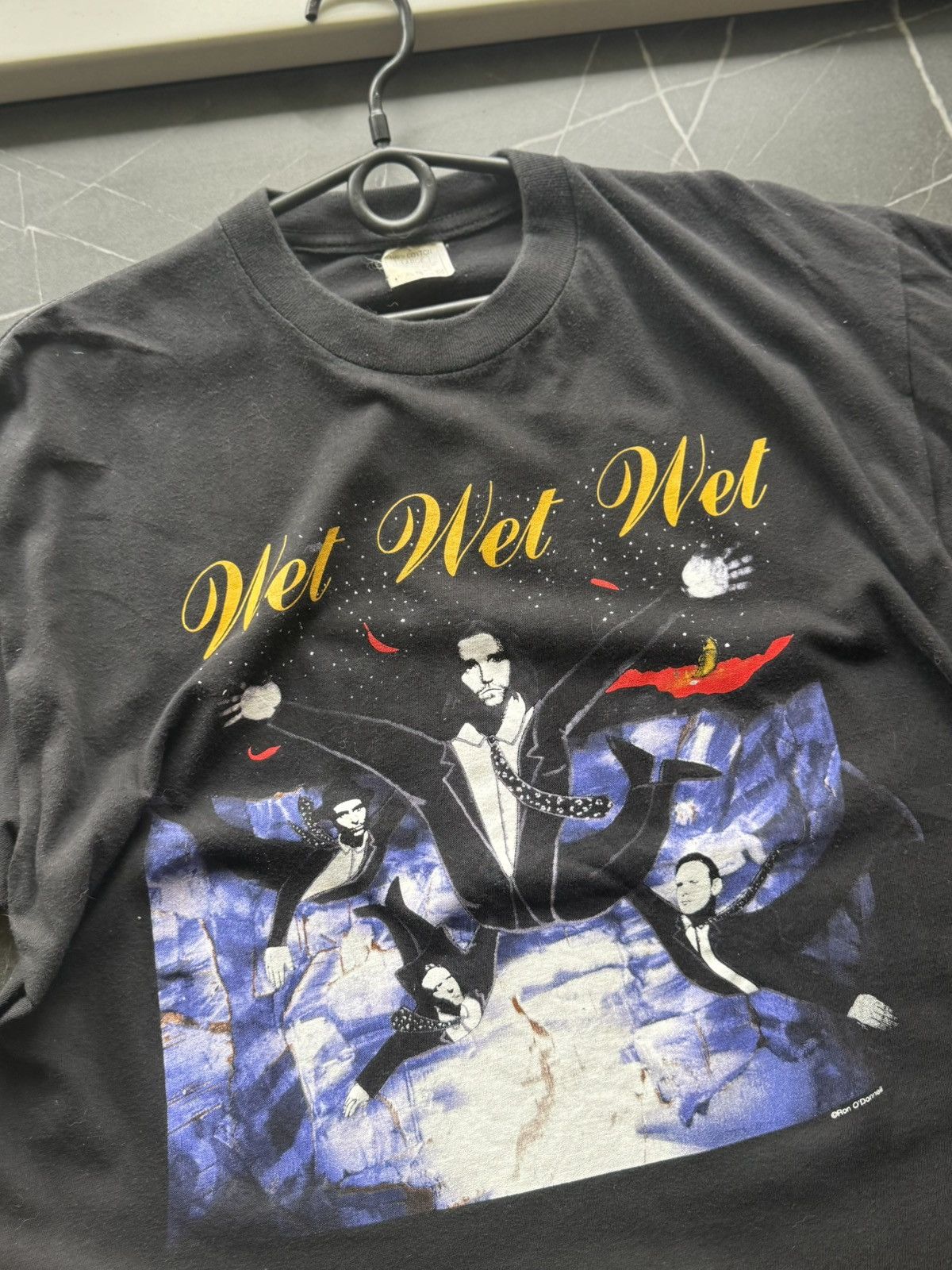 Band Tees Vintage 90s Wer Wet Wet Soft Rock Scotish Band Tee Size US L / EU 52-54 / 3 - 2 Thumbnail