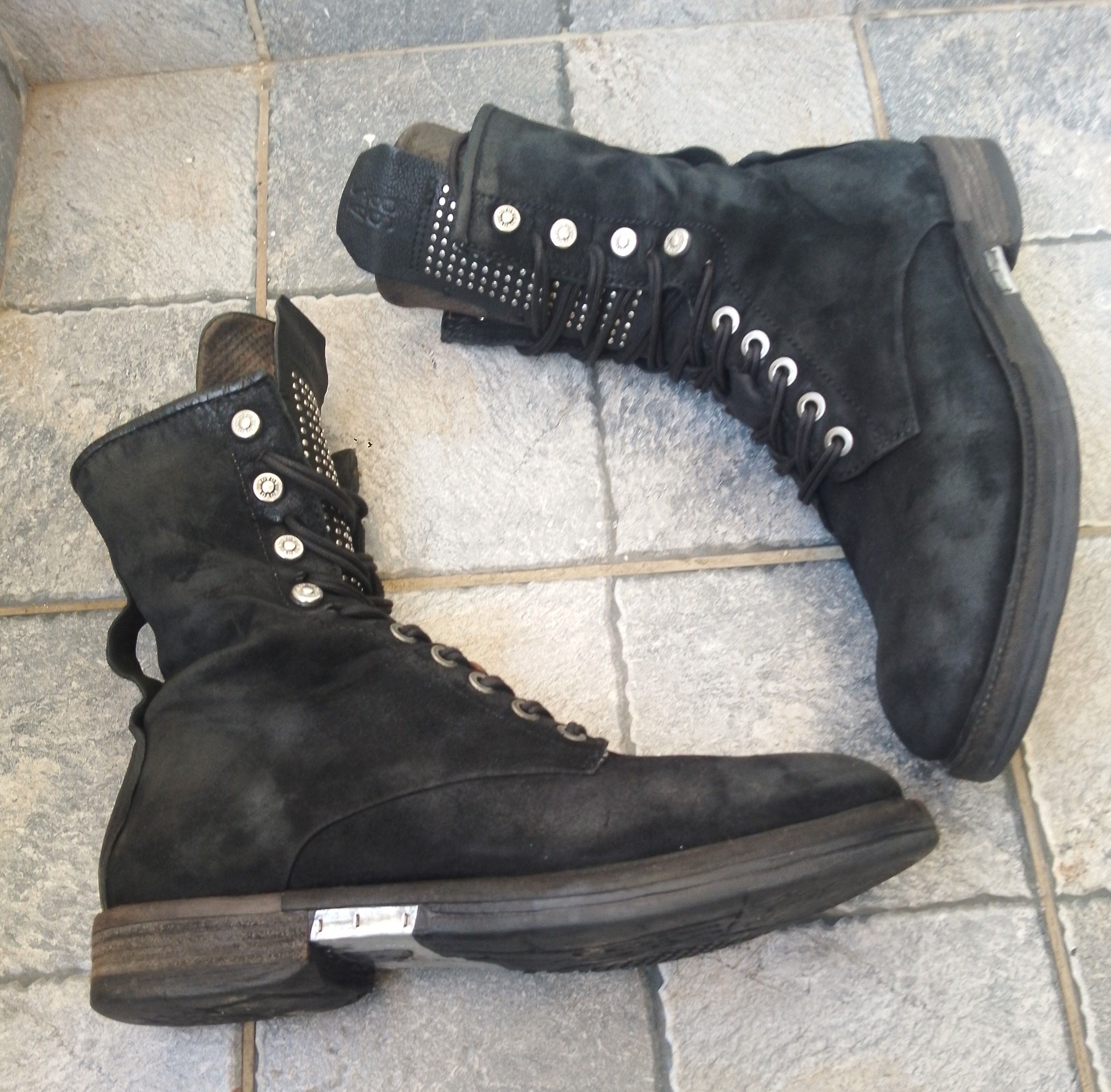 A.S.98 AS 98 black suede combat style boots Size US 8 / EU 41 - 7 Thumbnail