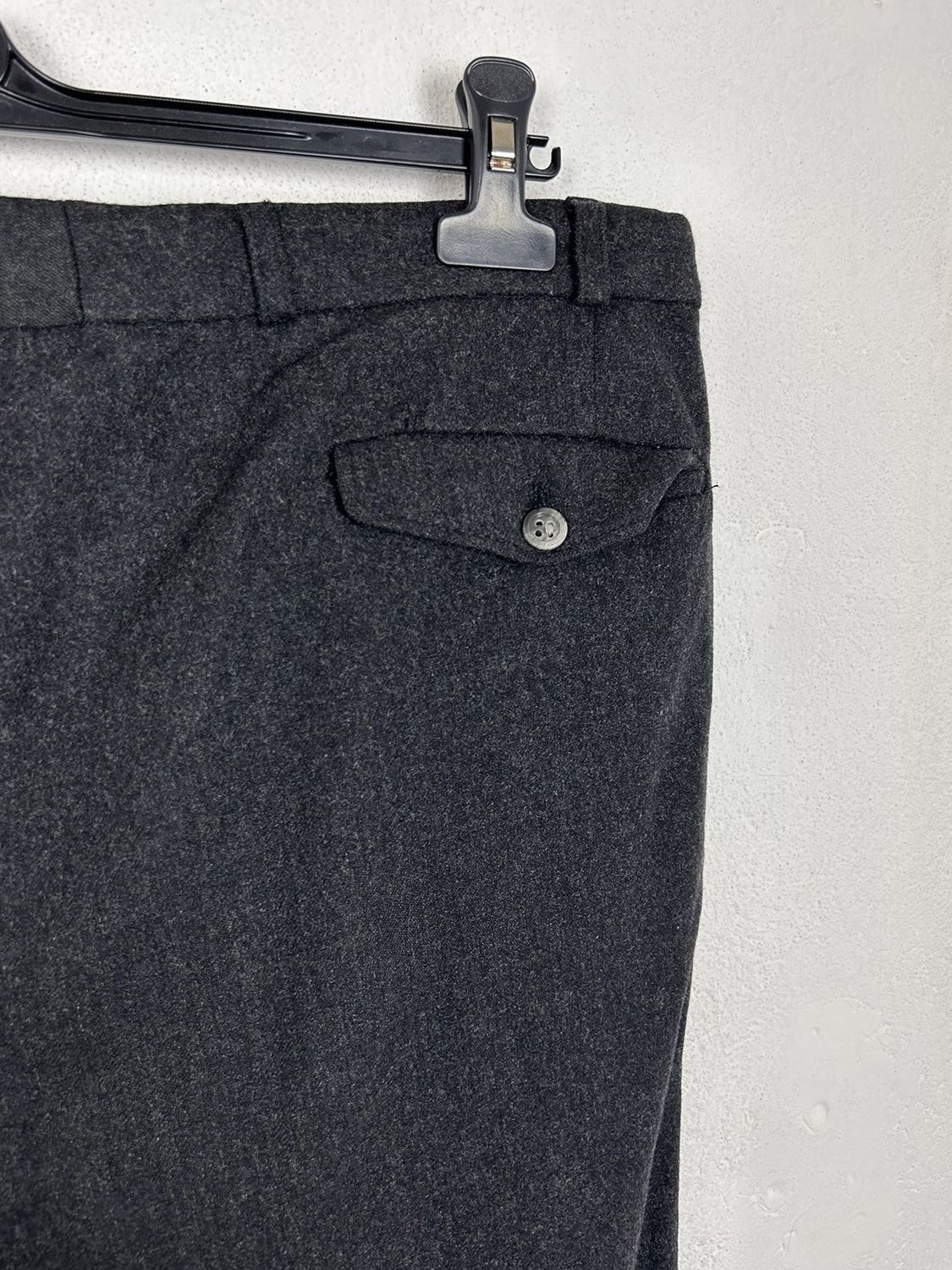Burberry 90s Vintage Burberrys Wool Casual Pants Trousers In Grey Size US 36 / EU 52 - 7 Thumbnail
