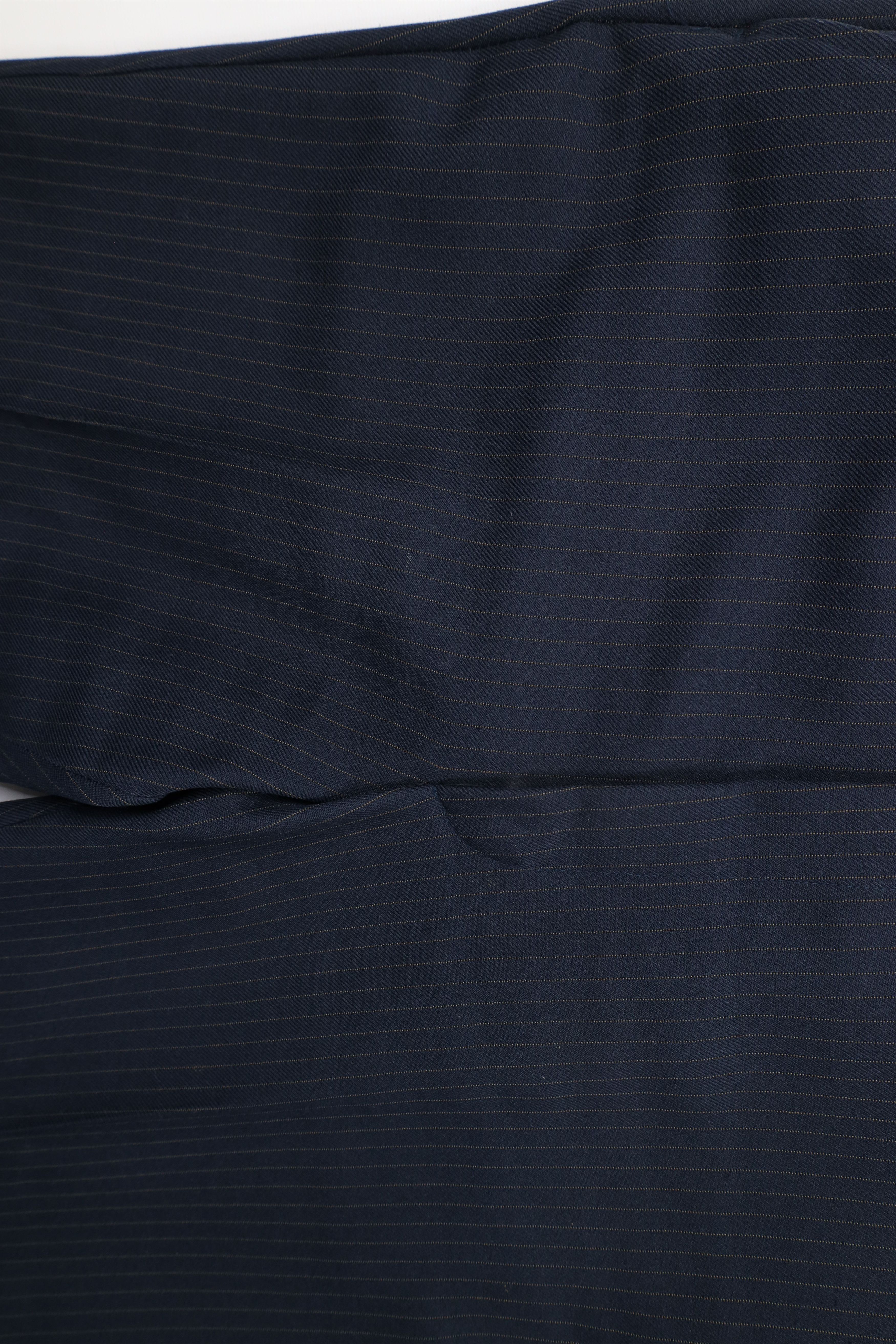 Vintage Vintage 70s Streetwear Knit Wide Leg Chino Pants Blue USA Size US 34 / EU 50 - 6 Thumbnail