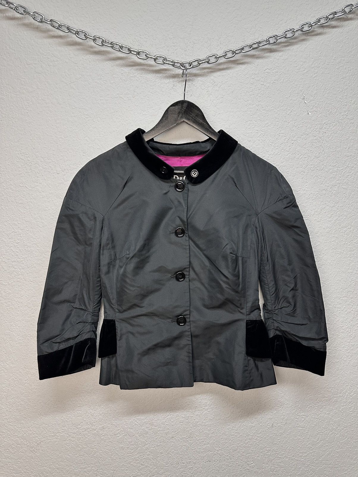 Dolce & Gabbana Vintage Dolce Gabbana Blazzer Jacket Black Luxury Prada Size M / US 6-8 / IT 42-44 - 2 Thumbnail
