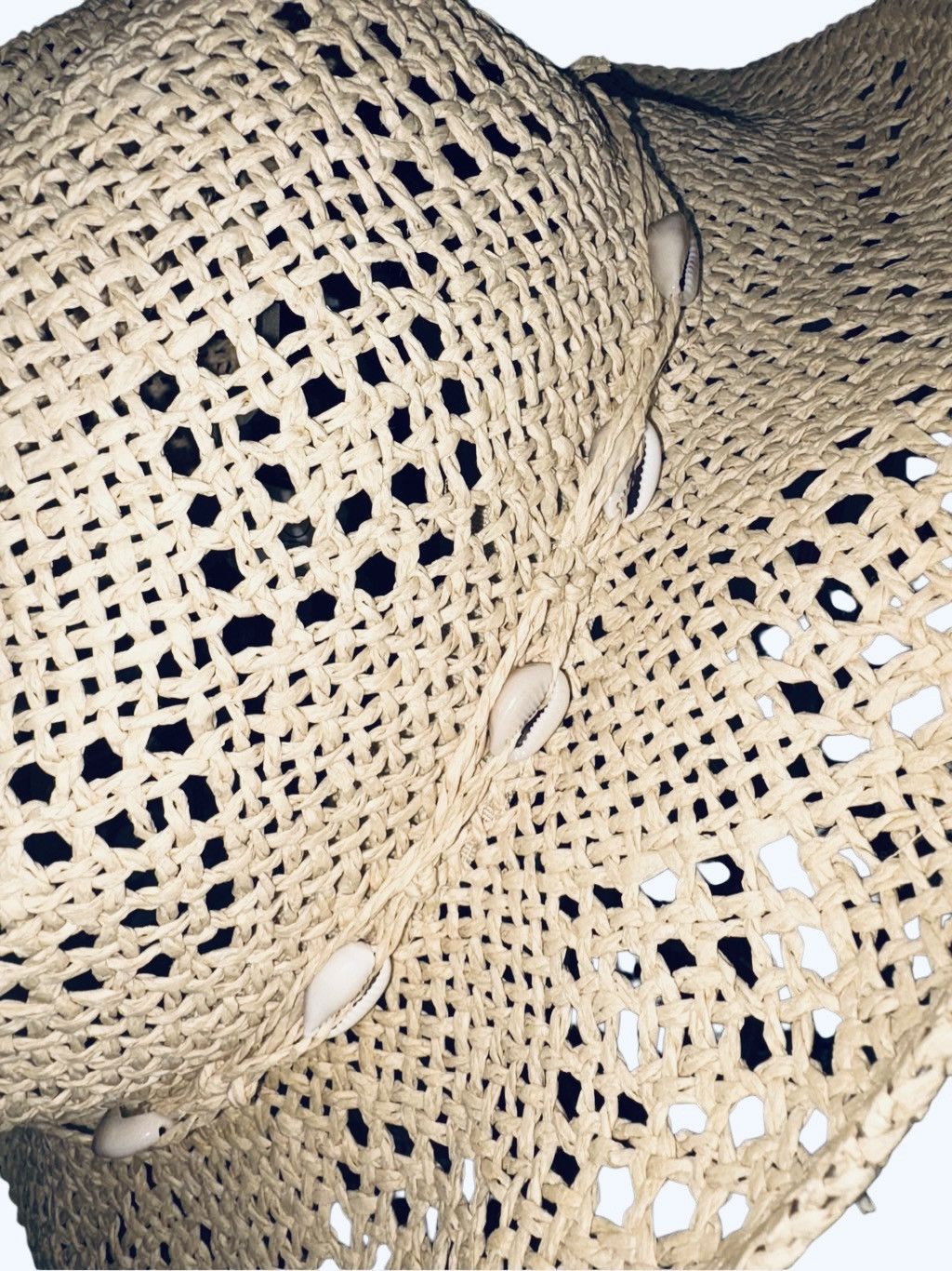 Vintage Vintage Sundance Crochet Raffia Cowboy Hat Size ONE SIZE - 4 Thumbnail