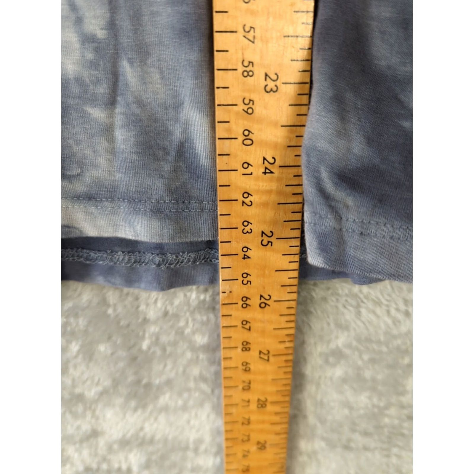 American Eagle Outfitters VINTAGE? American Eagle Shirt S Gray/Blue Long Sleeve Lace Up V-Neck Bohemian Hippie Tie Dye Size S / US 4 / IT 40 - 6 Thumbnail