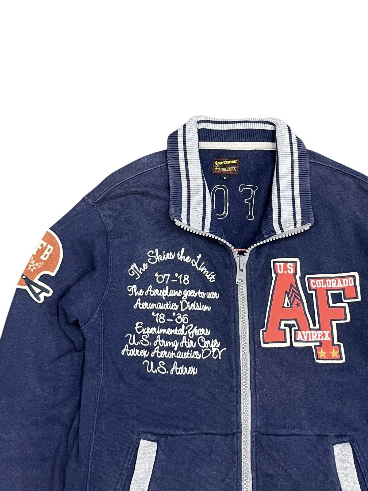 Avirex VERYRARE🔥Vintage AVIREX Air Force 54 Football Cotton Jacket Size US M / EU 48-50 / 2 - 6 Thumbnail