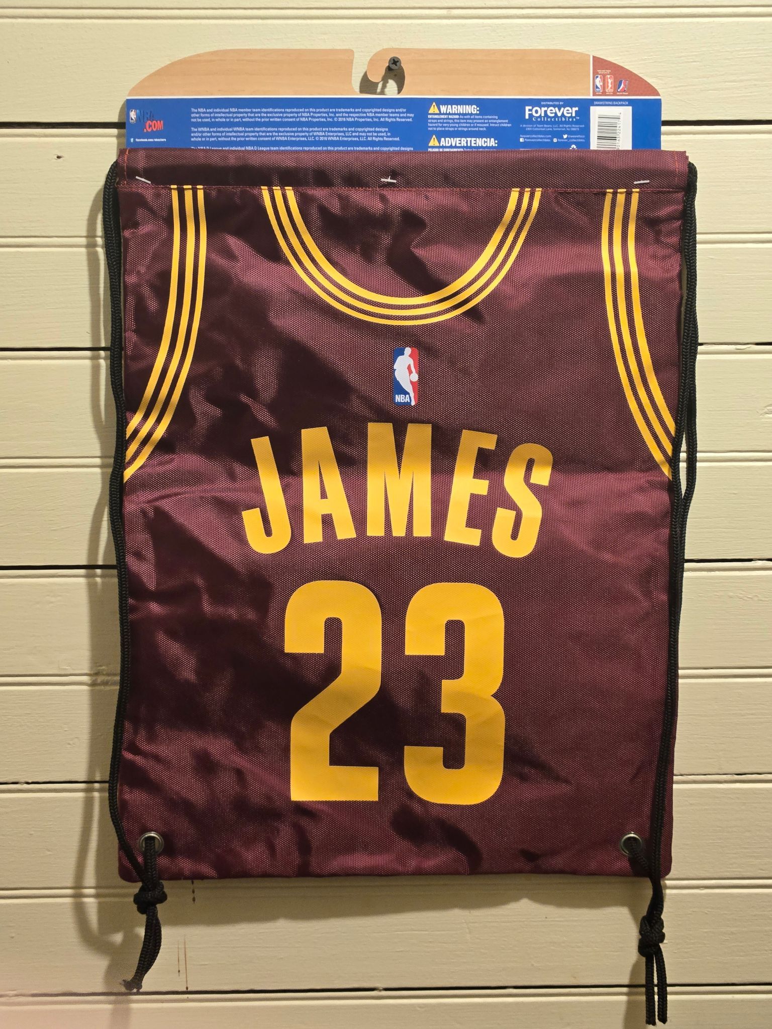 NBA NWT Forever Collectibles Drawstring Backpack LeBron James Size US M / EU 48-50 / 2 - 1 Thumbnail