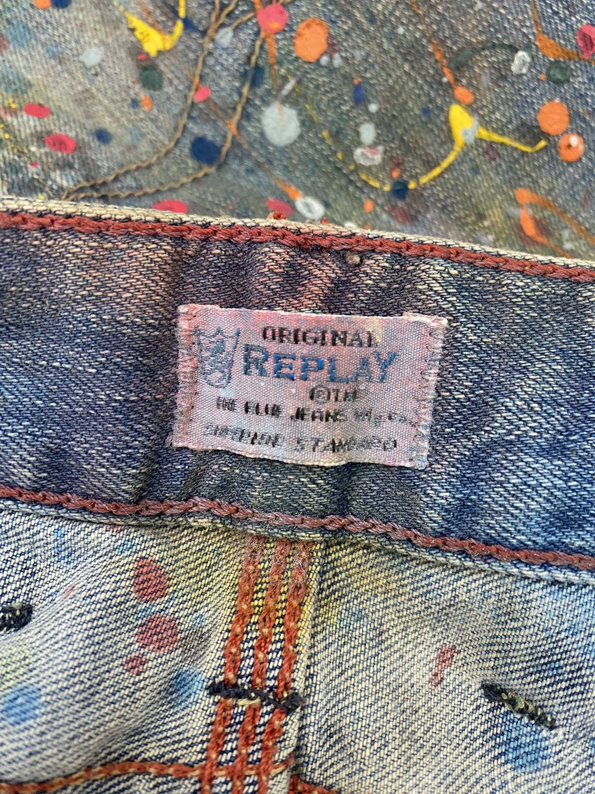 Replay REPLAY PAINTED DENIM DESIGN SKINNY TYPE JETO STYLE Size US 31 - 8 Thumbnail