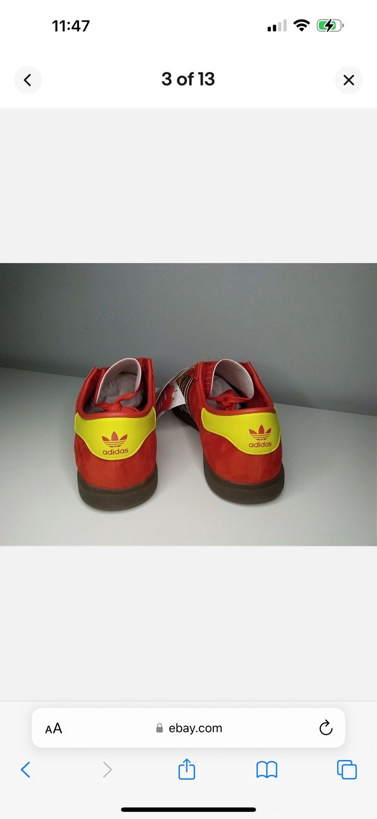 Adidas Rare Red Yellow and Black Adidas Bern Size US 11.5 / EU 44-45 - 7 Thumbnail