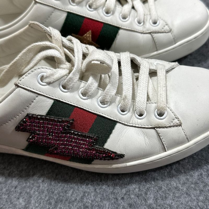 Gucci Gucci Ace Low-Top Leather Sneakers for Men Size US 8.5 / EU 41-42 - 9 Thumbnail