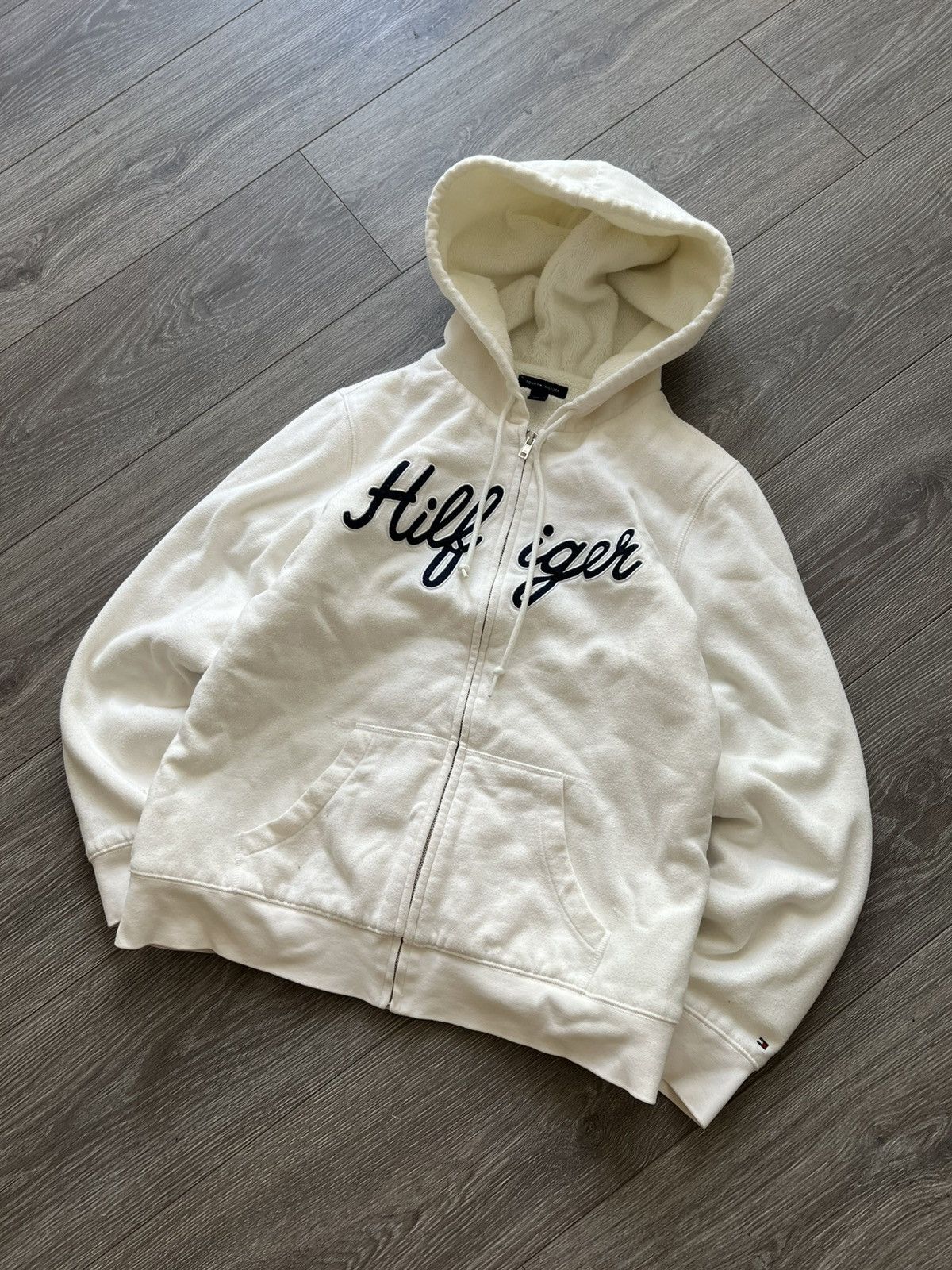 Tommy Hilfiger Vintage Y2K Tommy Hilfiger Fur Hoodie Size M / US 6-8 / IT 42-44 - 2 Thumbnail