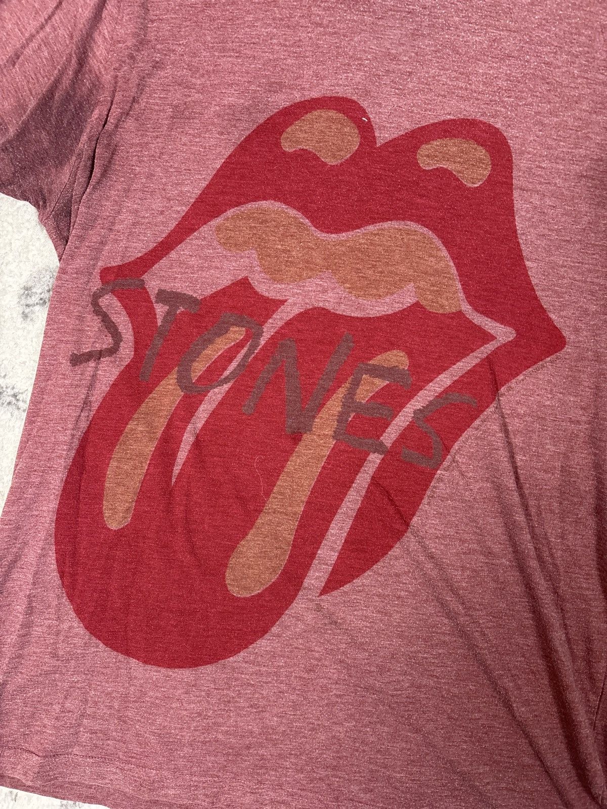 The Rolling Stones FADED RED ROLLING STONES T SHIRT Size US M / EU 48-50 / 2 - 2 Thumbnail