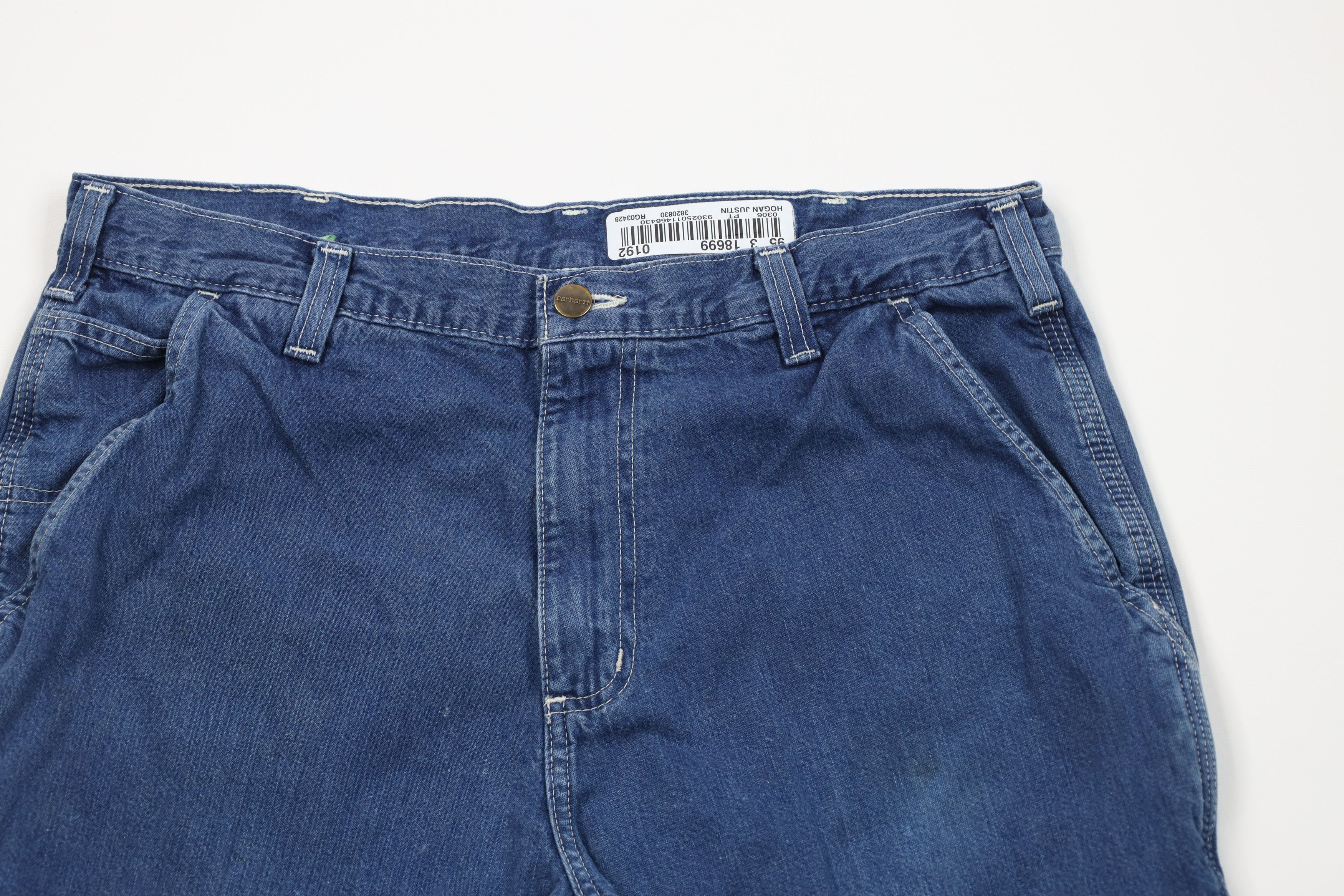Carhartt Vintage Y2K Carhartt Workwear Wide Leg Dungaree Denim Jeans Size US 34 / EU 50 - 2 Thumbnail
