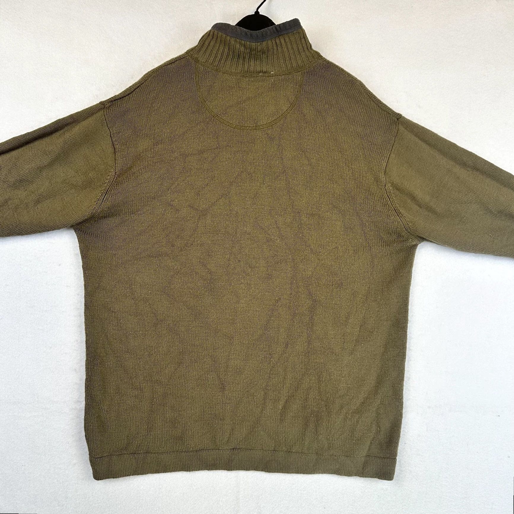The North Face The North Face Sweater Mens Large Olive Green A5 Series Half Zip Wool Blend Knit Size US L / EU 52-54 / 3 - 7 Thumbnail