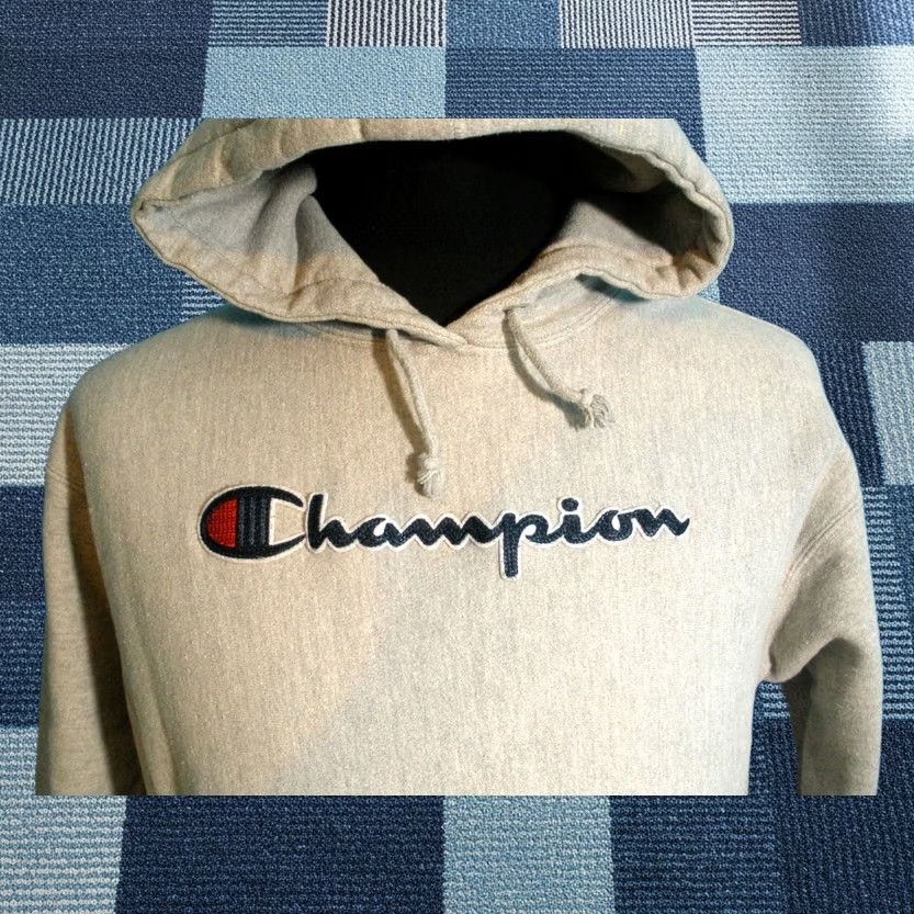 Champion Champion Hoodie Pullover Gym & Training Logo Graphic Gray M Adult Medium Mens Size US M / EU 48-50 / 2 - 1 Thumbnail