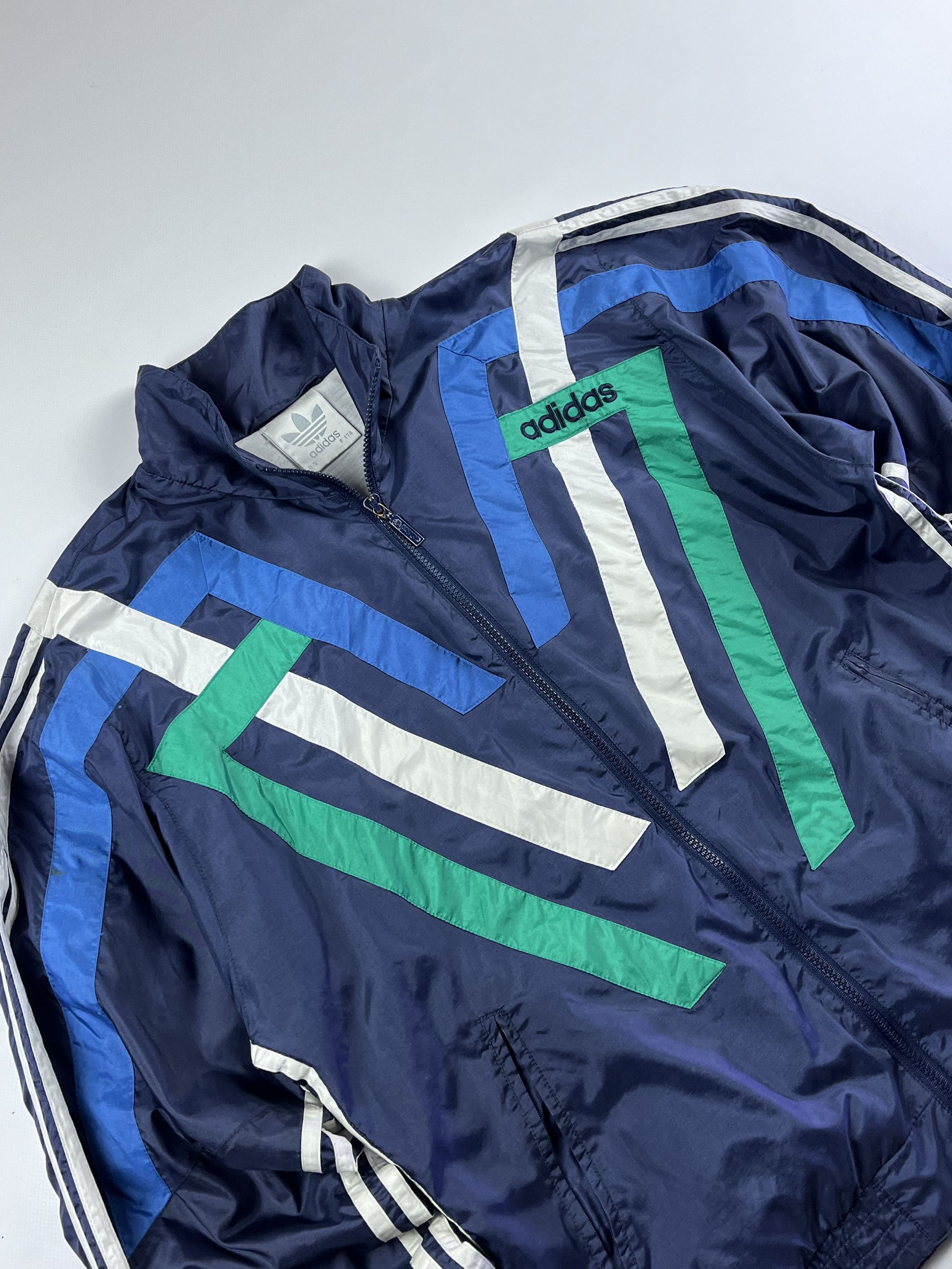 Adidas × Vintage Adidas Vintage 80s Mens Track Jacket Size US M / EU 48-50 / 2 - 2 Thumbnail