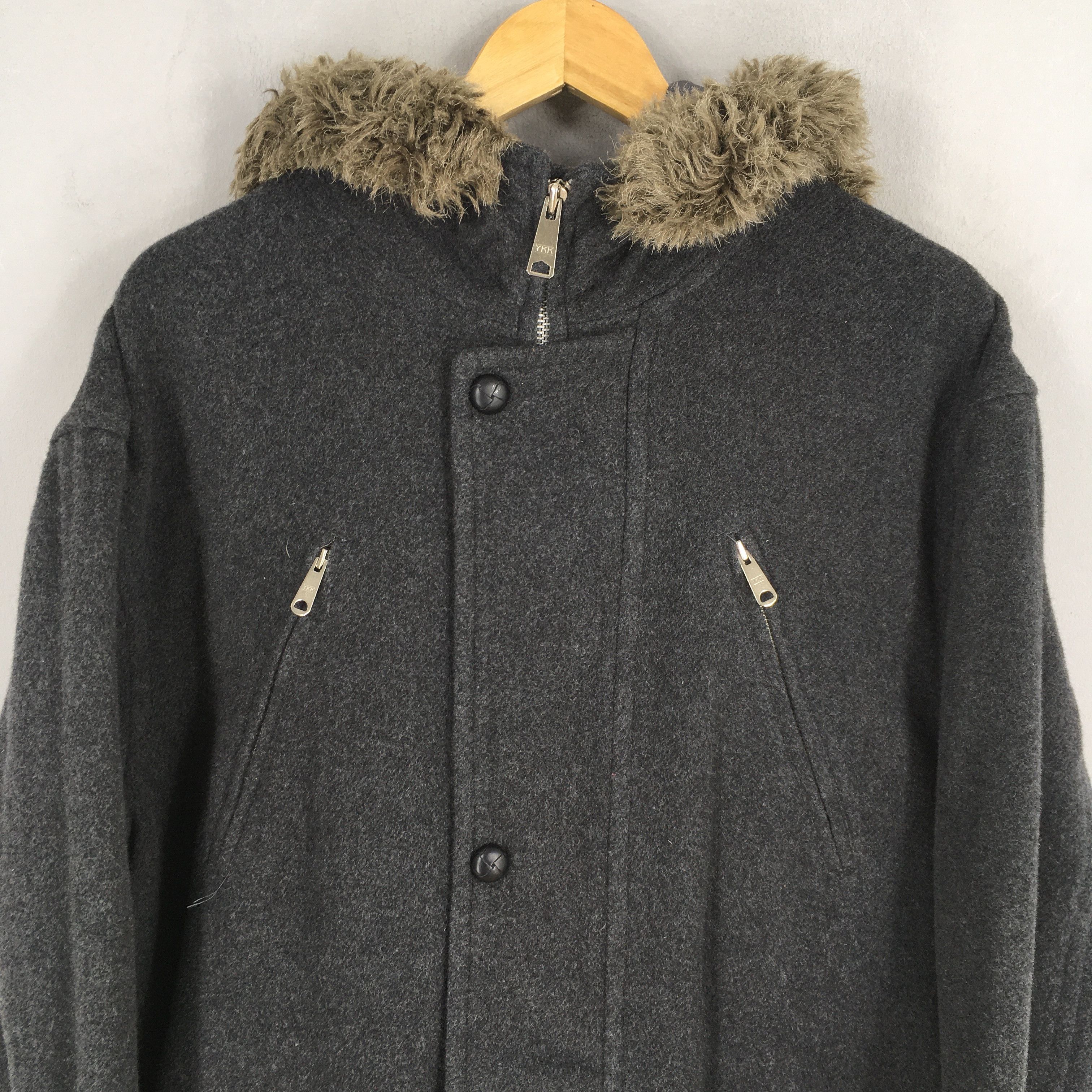 Nicole Club Vintage Nicole Club Japan Faur Fur Wool Jacket Large Size US L / EU 52-54 / 3 - 2 Thumbnail