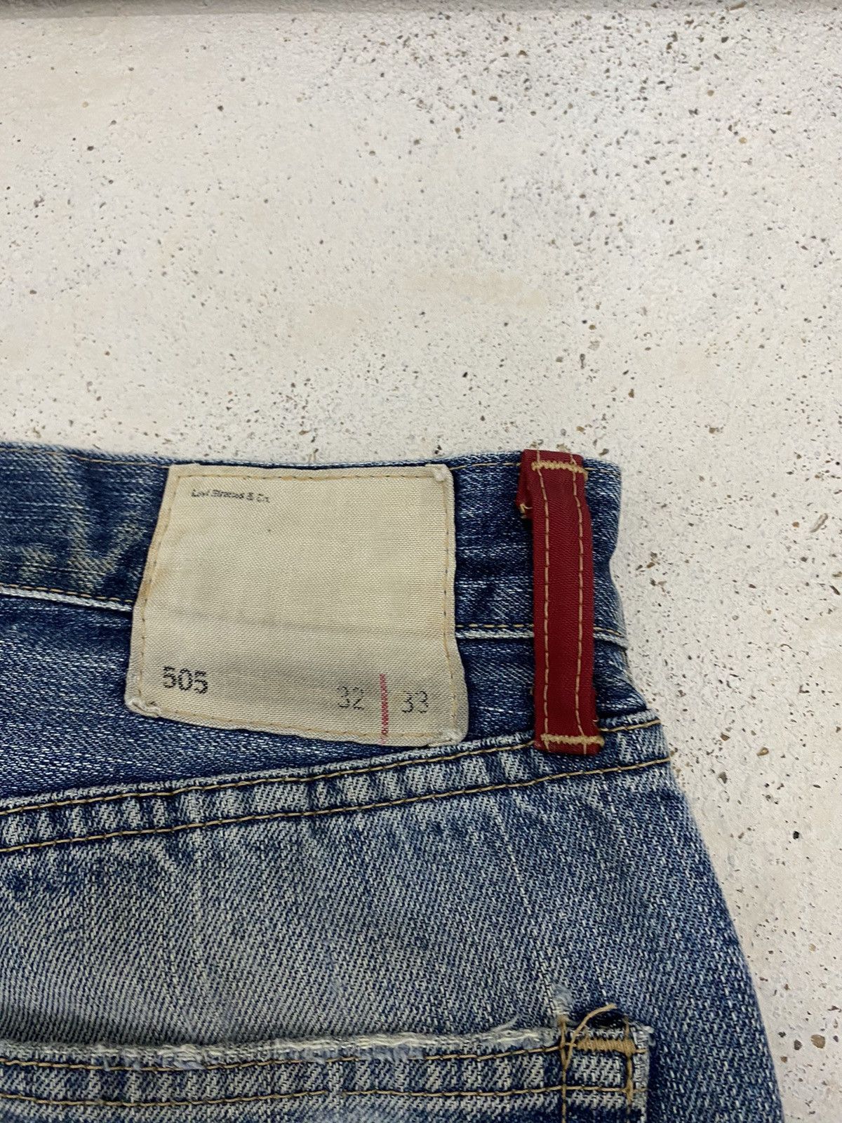Levi's Levis 505 Japan Market J03 Button Distress Denim Washed Size US 30 / EU 46 - 15 Thumbnail
