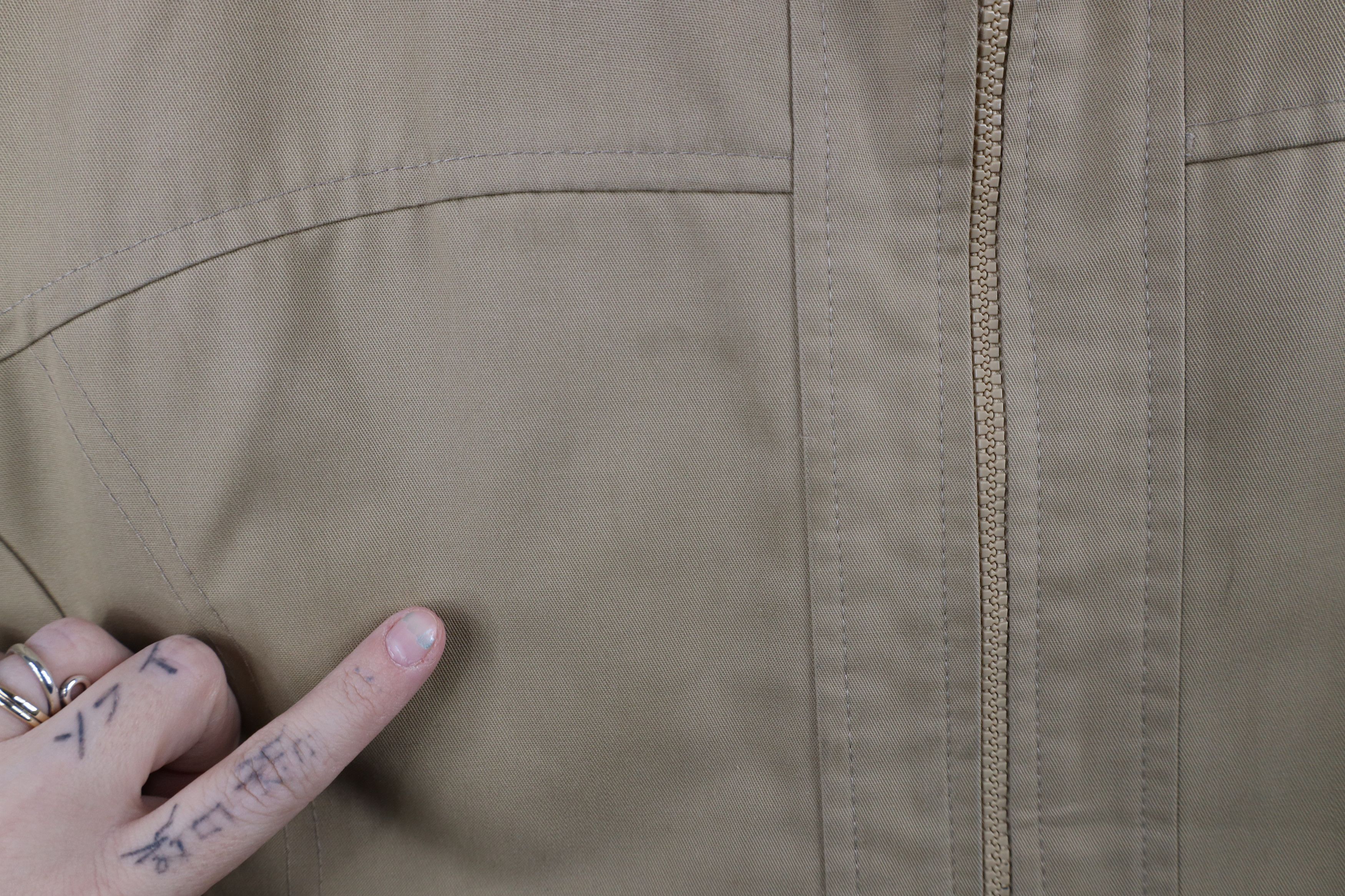 Vintage Vintage 70s Streetwear Full Zip Bomber Jacket Beige Khaki Size US L / EU 52-54 / 3 - 7 Thumbnail