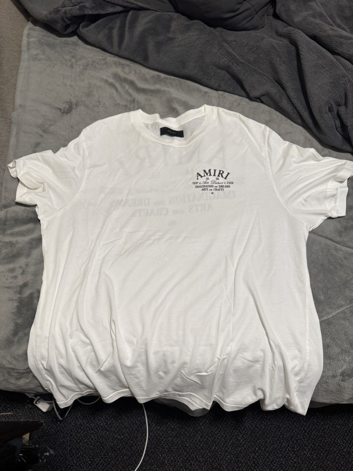 Amiri AMIRI ART DISTRICT PRINTED T-SHIRT IN WHITE Size US XXL / EU 58 / 5 - 1 Thumbnail