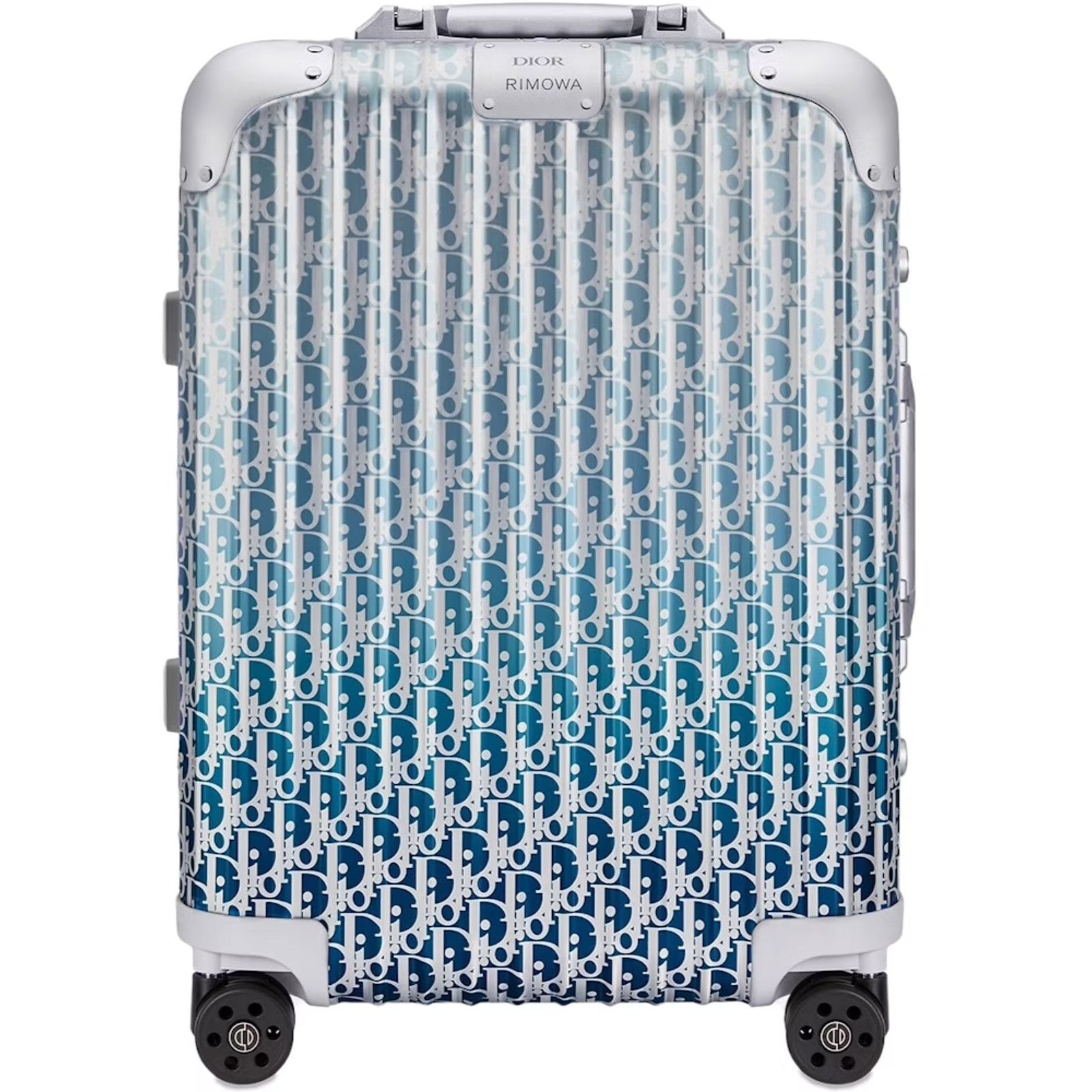 Dior Dior x Rimowa 4-Wheel Cabin Suitcase Aluminium Silver Size ONE SIZE - 1 Thumbnail