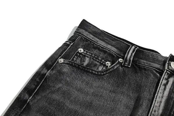 Jean × Vintage Black Washed Damage Baggy jeans y2k 90’s retro style Size US 32 / EU 48 - 4 Thumbnail
