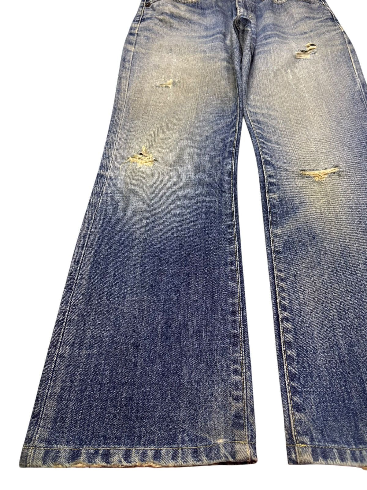 Uniqlo Vintage Uniqlo Mud Wash Distressed Loose Baggy Jeans Size US 29 - 6 Thumbnail