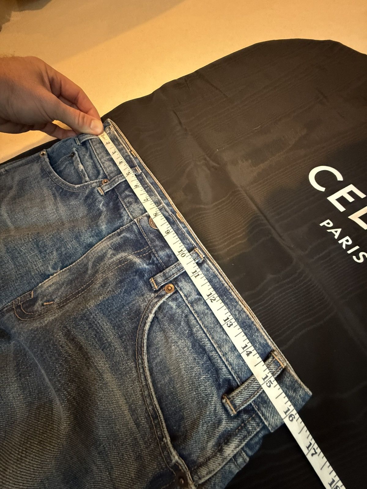 Celine FW20 Celine knee blowout Hedi Slimane union wash jeans 29 Size US 29 - 5 Thumbnail