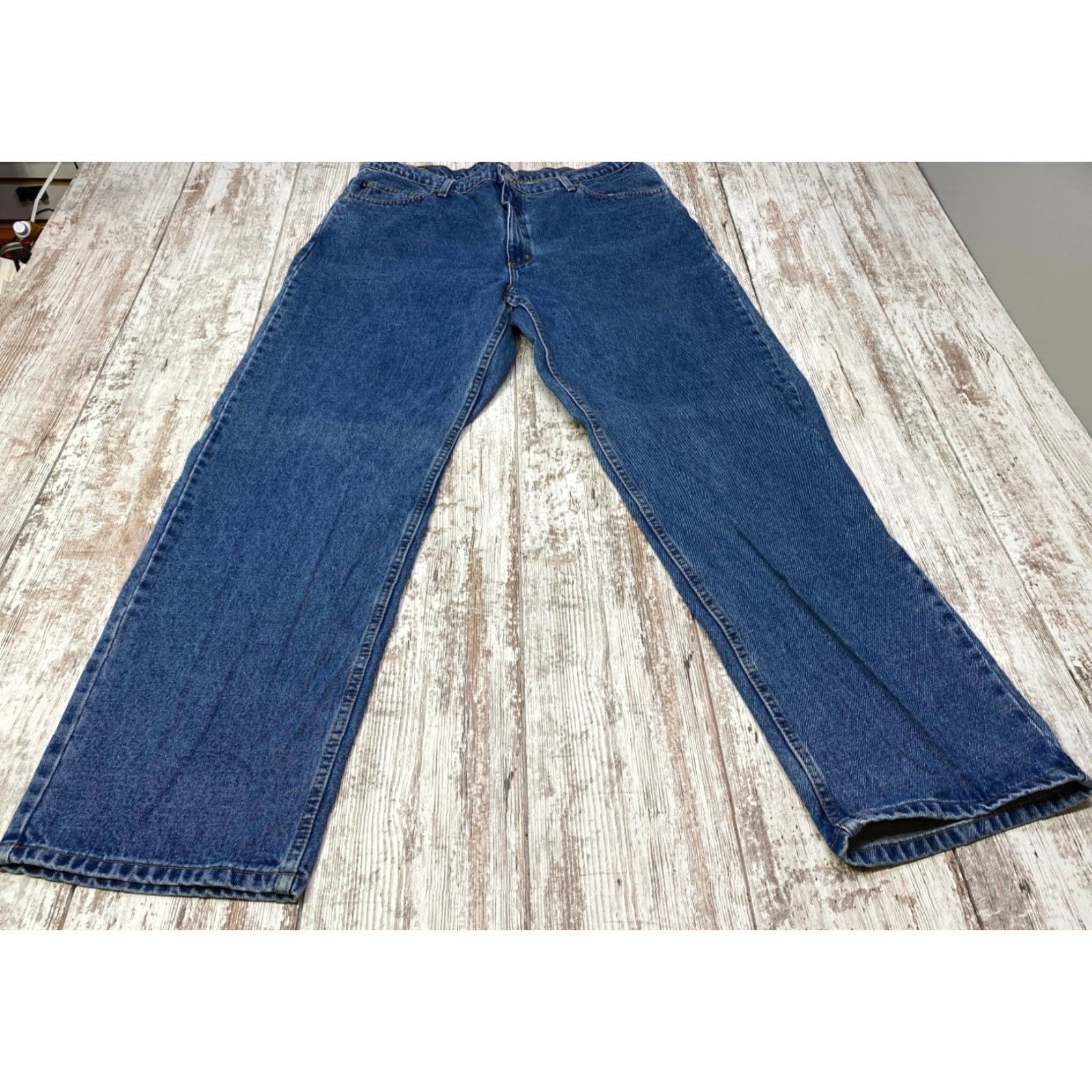 Polo Ralph Lauren VINTAGE Polo Jeans Co Ralph Lauren Jeans Men 38X34 Loose Baggy Full Leg Blue 80s 90s Retro Designers Mens Size US M / EU 48-50 / 2 - 2 Thumbnail