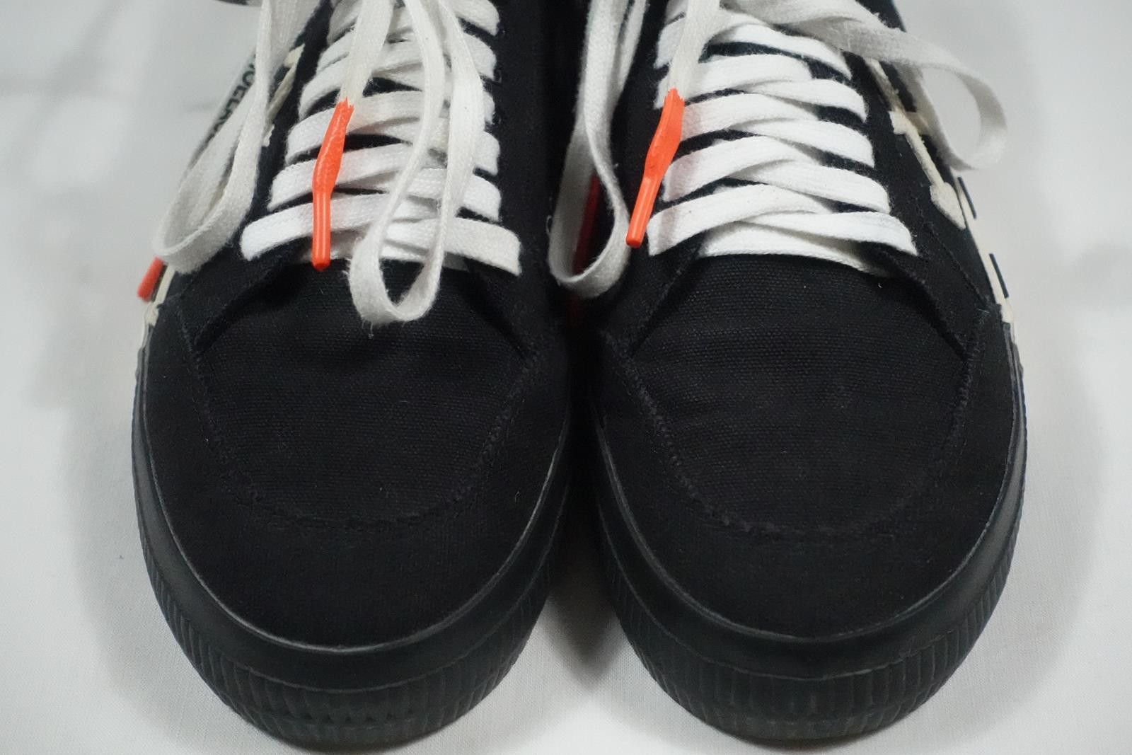 Off-White Off-White Sneakers Vulcanized Black White Canvas 41 EU 8 US Size US 8 / EU 41 - 3 Thumbnail