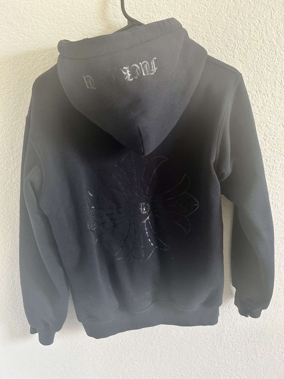 Chrome Hearts Rare Black on Black Thermal Waffle Zip Up Hoodie Size US S / EU 44-46 / 1 - 3 Thumbnail