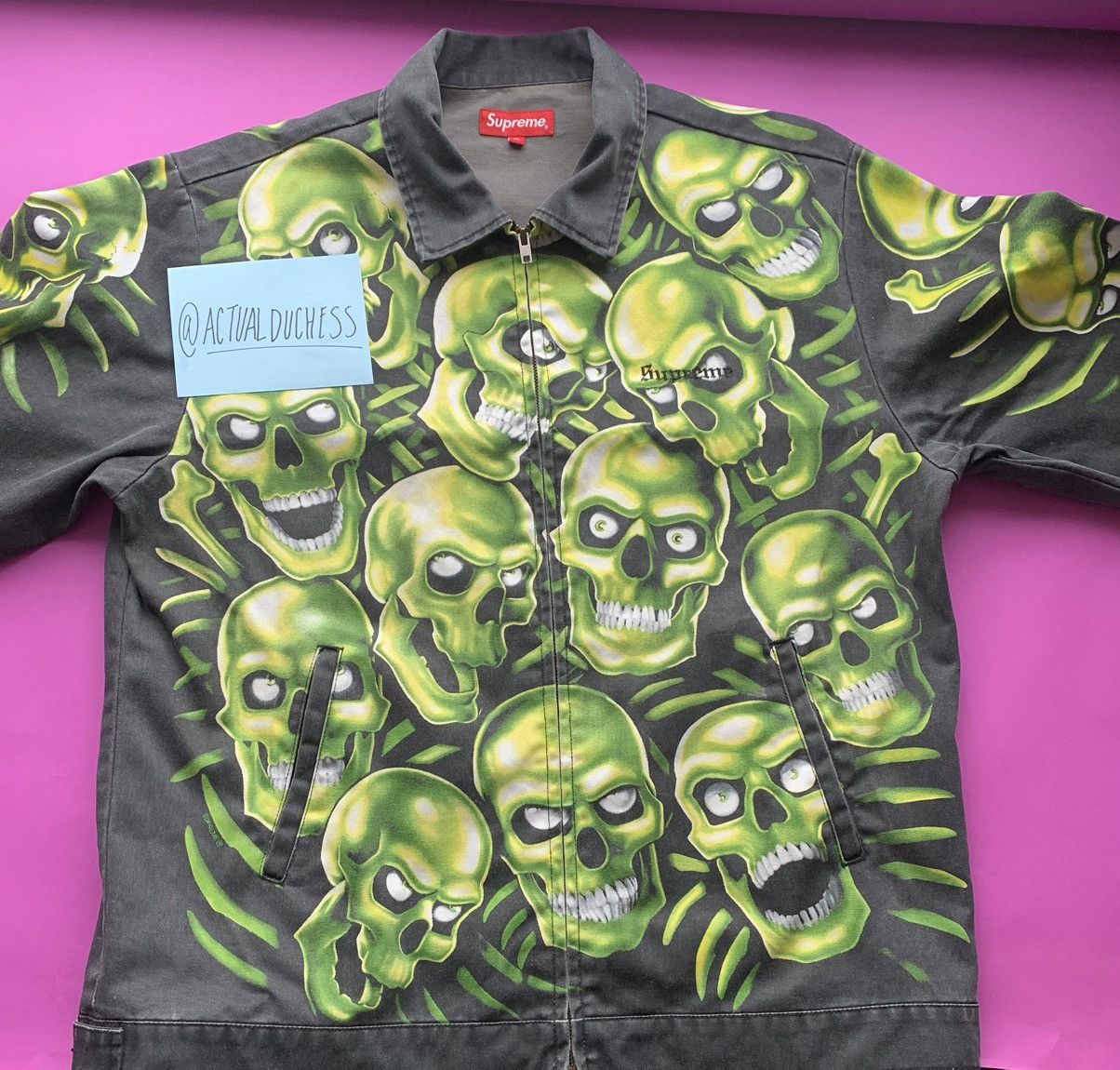 Supreme SS18 Skull Pile Work Jacket Outerwear