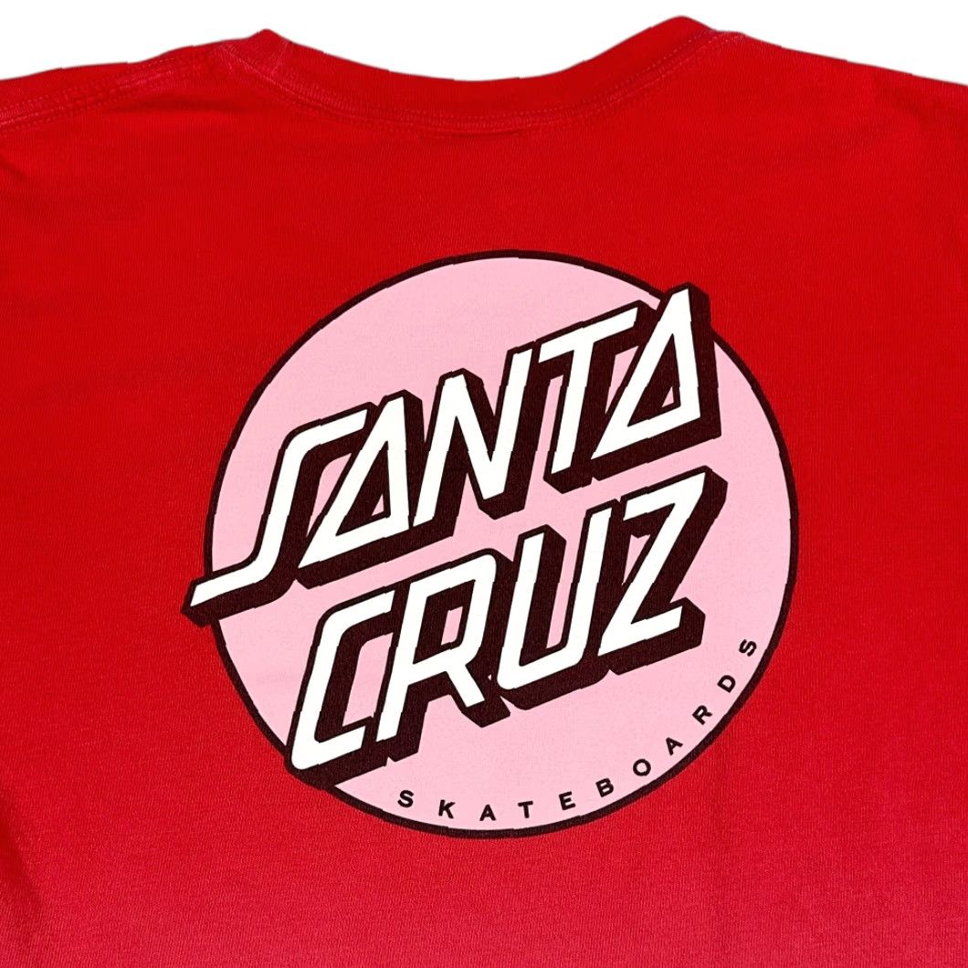 Vintage Santa Cruz Shirt Adult SMALL Red Two Tone Skateboards Logo Skater Size US S / EU 44-46 / 1 - 4 Thumbnail