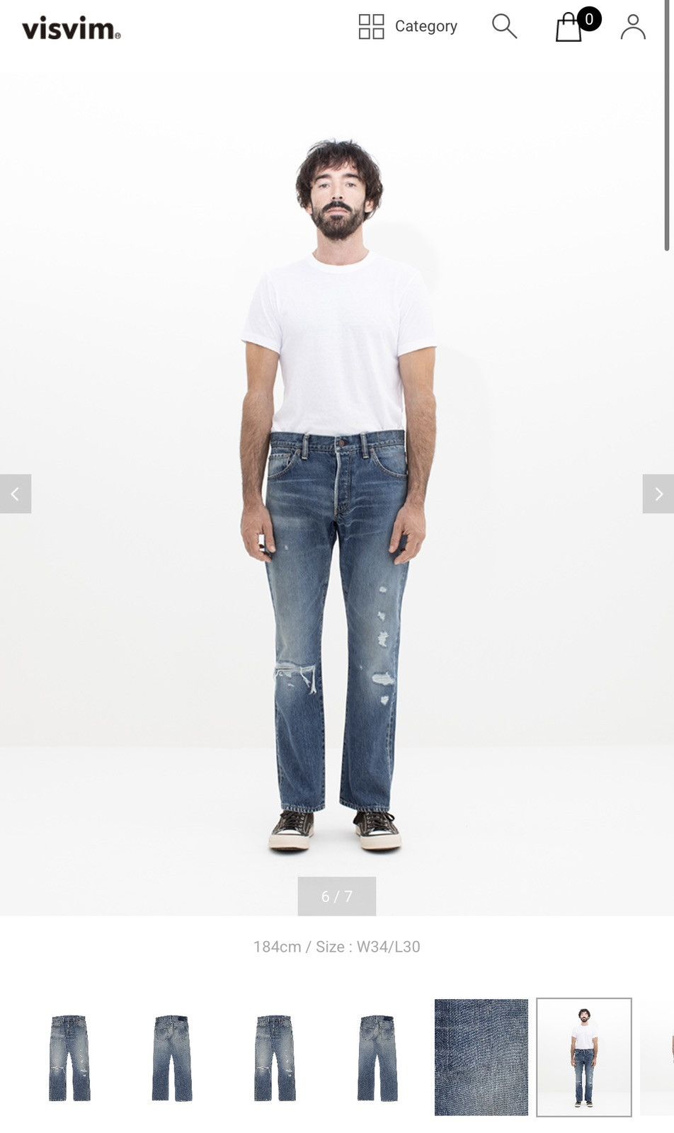 Visvim Visvim Social Sculpture 01 Slim Dmgd 44 Size US 30 / EU 46 - 11 Thumbnail