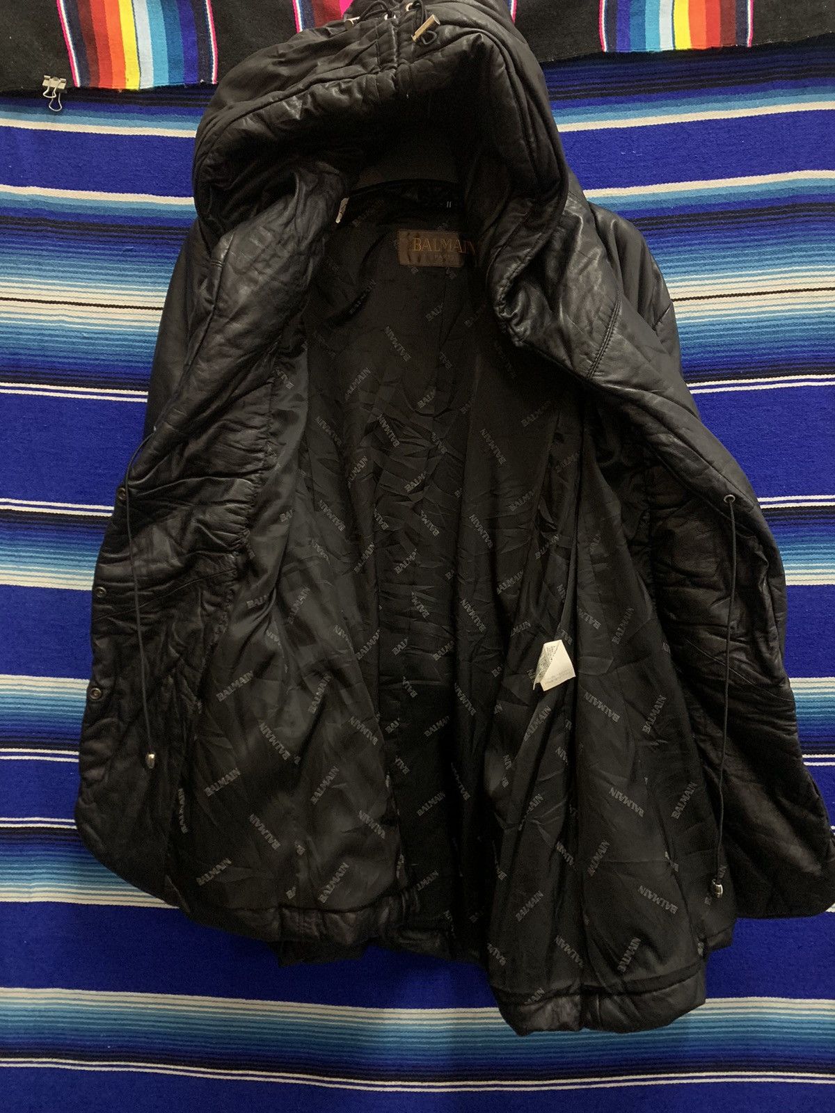 Balmain OFFERR💥 BALMAIN Leather Sheepskin Puffer Jacket With Hooded Size M / US 6-8 / IT 42-44 - 6 Thumbnail