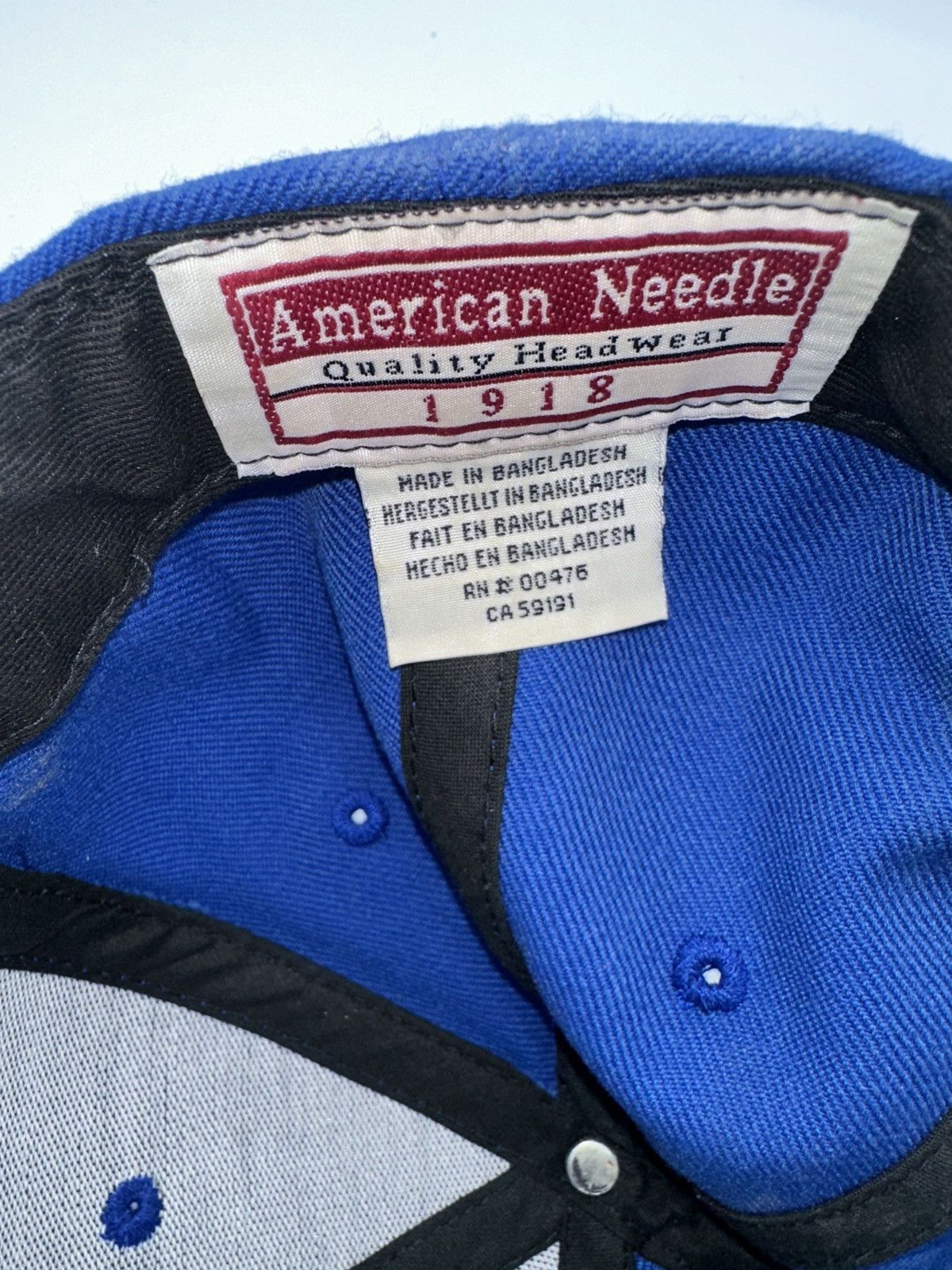 American Needle American Needle 1918 Detroit Piston SnapBack Size ONE SIZE - 5 Thumbnail