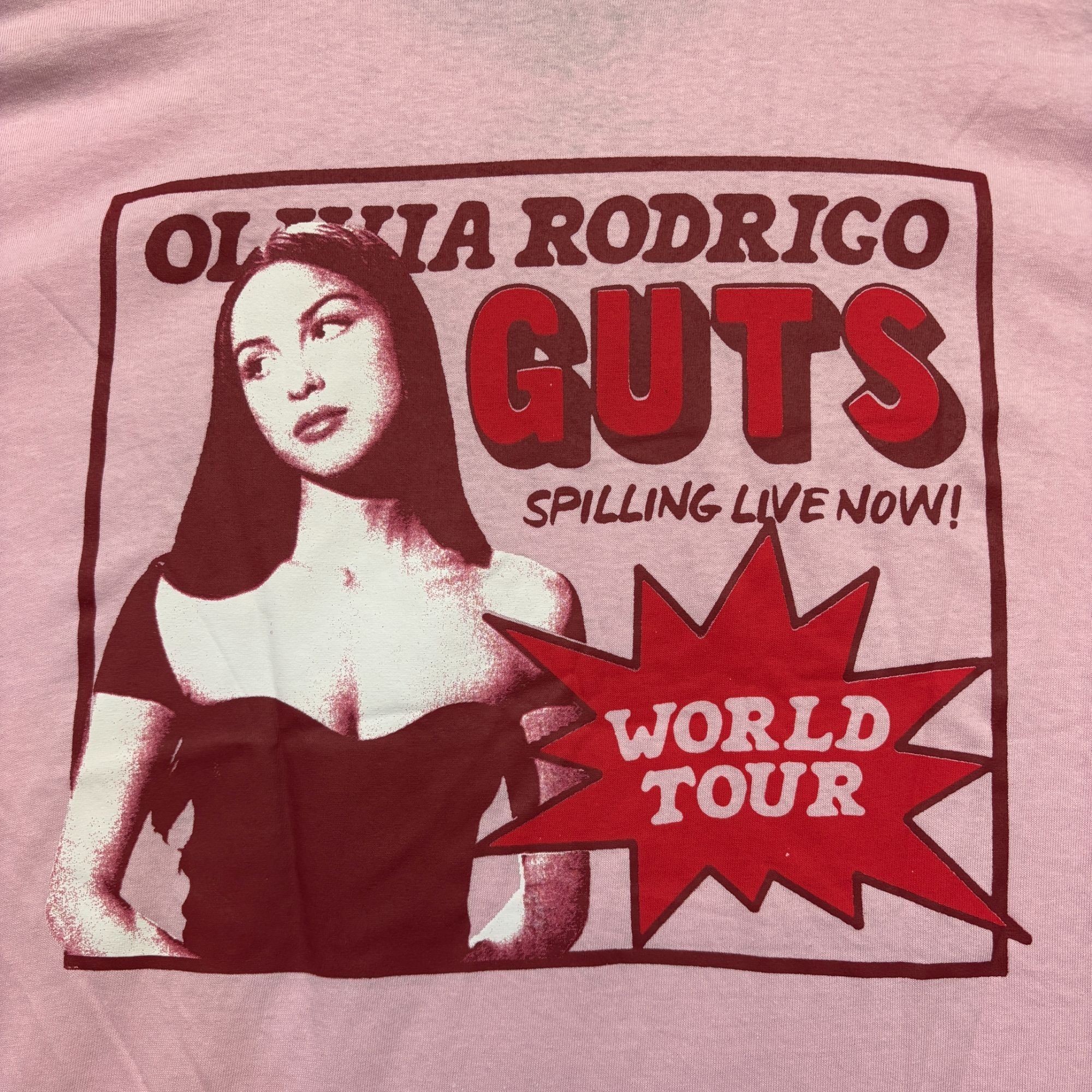 Other Olivia Rodrigo Guts World Tour Spilling Live Now Pop Tee XXL Size US XXL / EU 58 / 5 - 2 Thumbnail