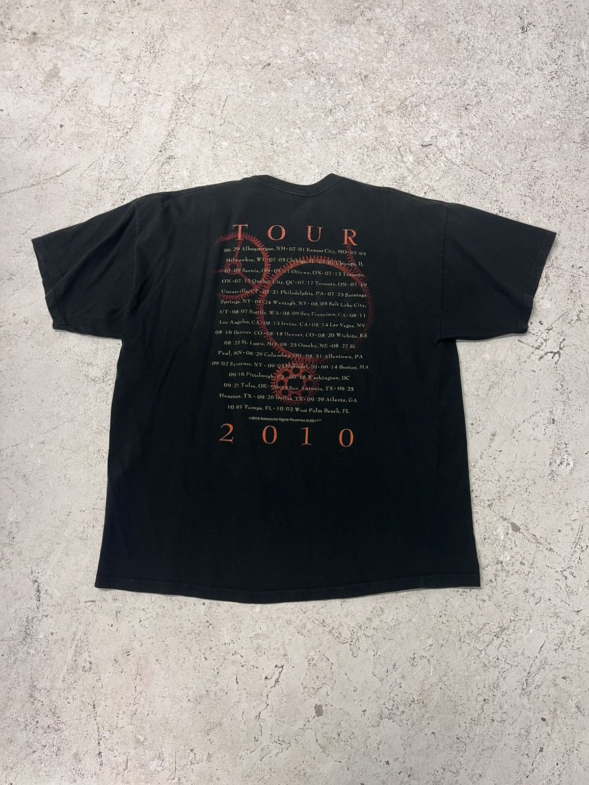 Band Tees Black rush time machine 2010 tour tee Size US XL / EU 56 / 4 - 4 Thumbnail