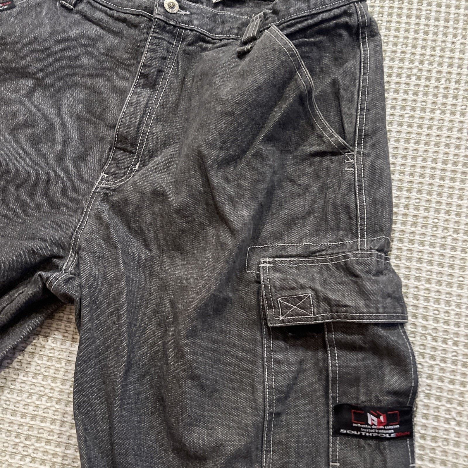 Southpole Southpole Y2K Baggy Shorts Jorts Size 38 Gray Denim JNCO Size US 38 / EU 54 - 13 Thumbnail