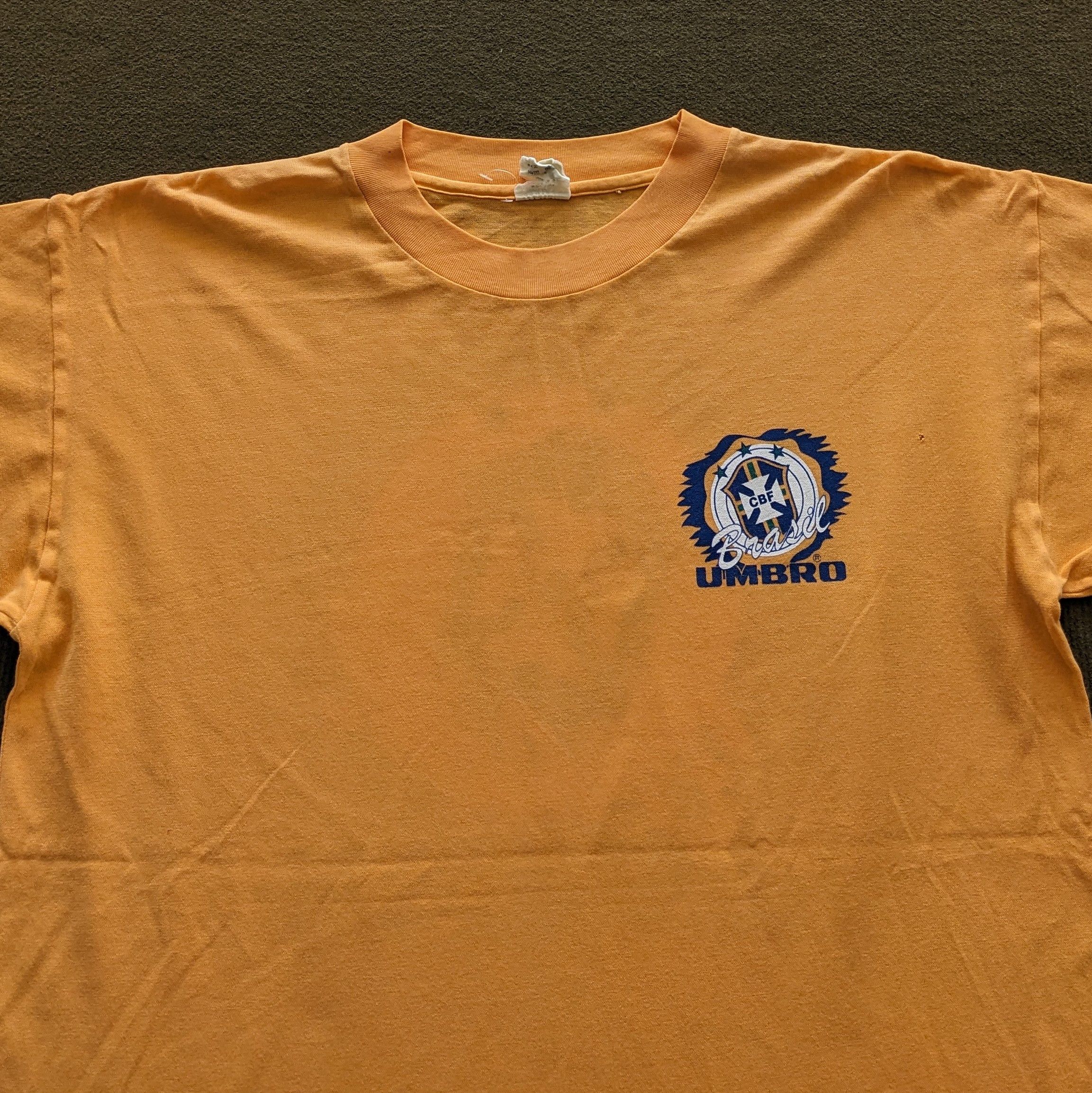 Umbro Vintage UMBRO BRAZIL Football Soccer Team T-shirt Size US L / EU 52-54 / 3 - 4 Thumbnail