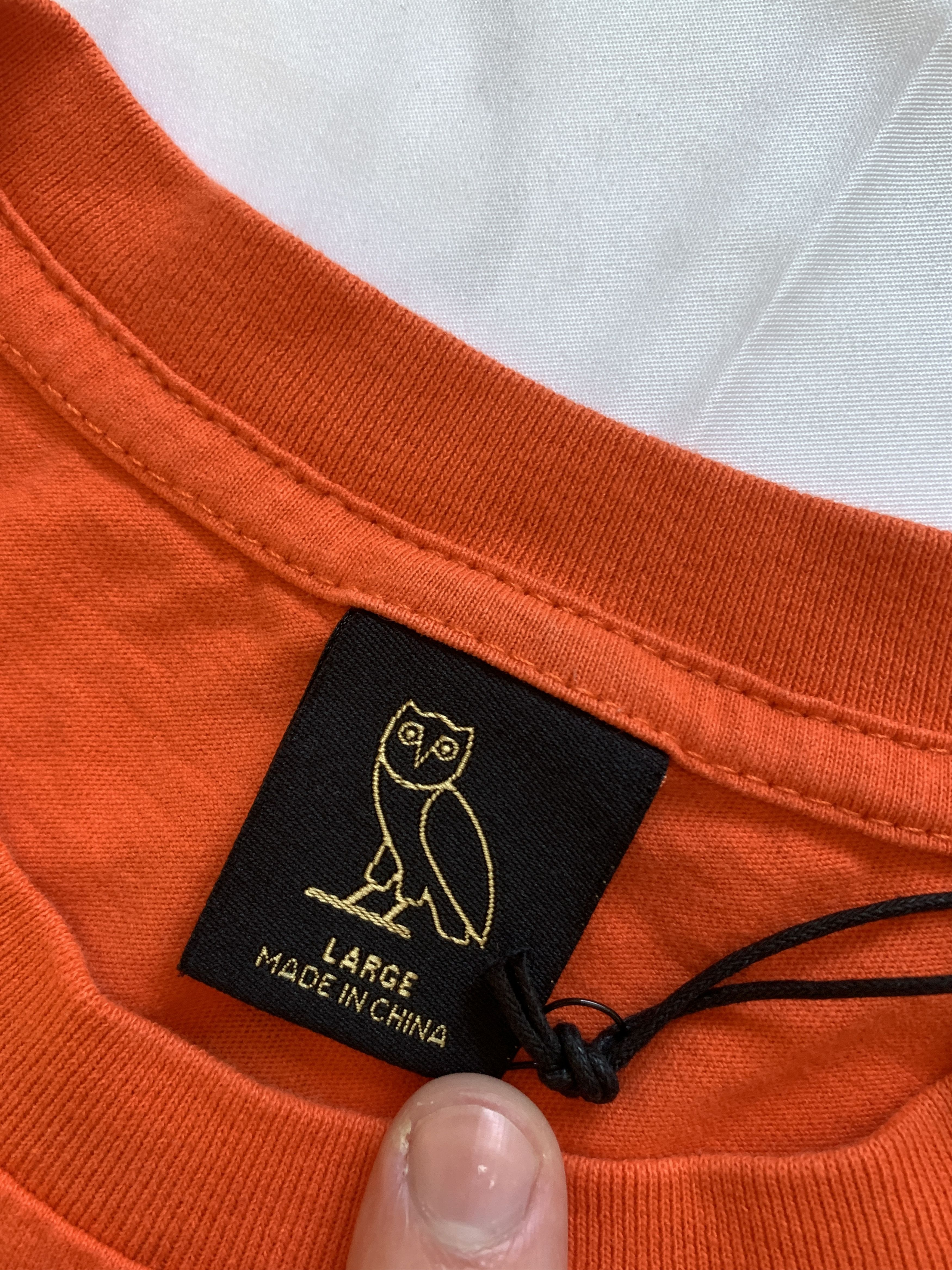 Drake OVO Devil Bird Halloween T-shirt Orange Size US L / EU 52-54 / 3 - 3 Thumbnail