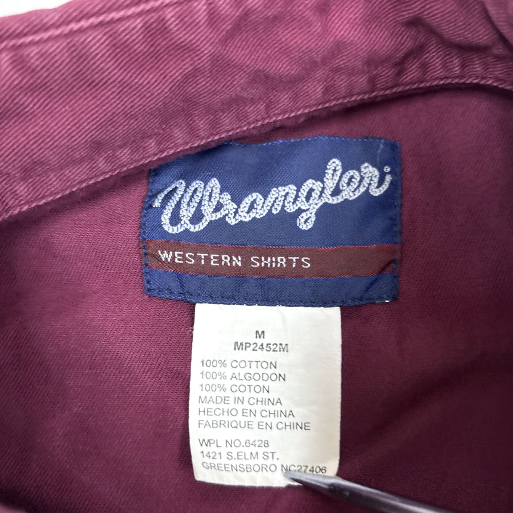 Wrangler VINTAGE Wrangler Shirt Mens Medium Bold Striped Denim X Long Tails Brush Popper Western 90s Mens Size US M / EU 48-50 / 2 - 4 Thumbnail
