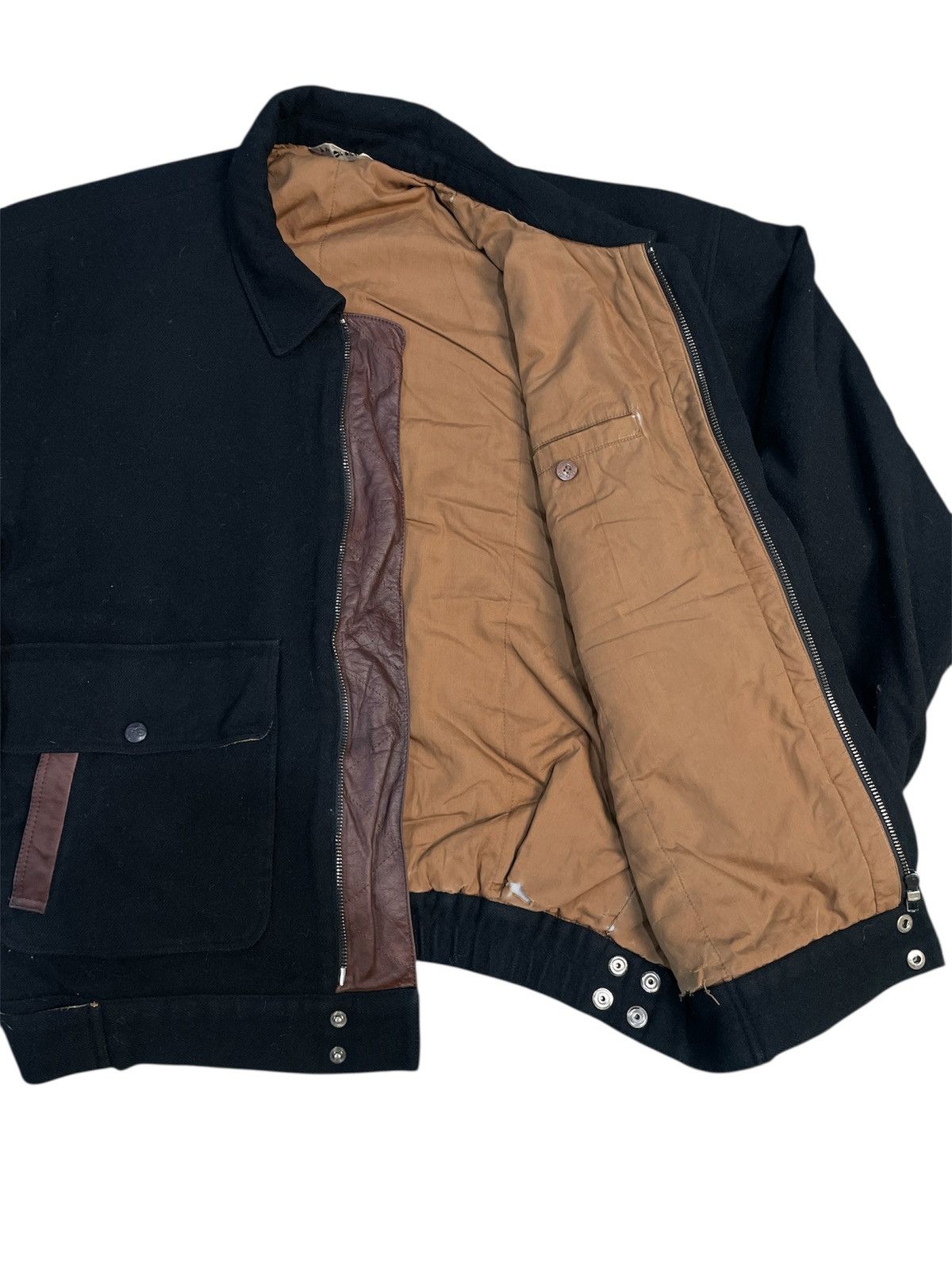 Japanese Brand Vintage 1980s Pia Sport Wool Issey Miyake Leather Patch Size US M / EU 48-50 / 2 - 6 Thumbnail
