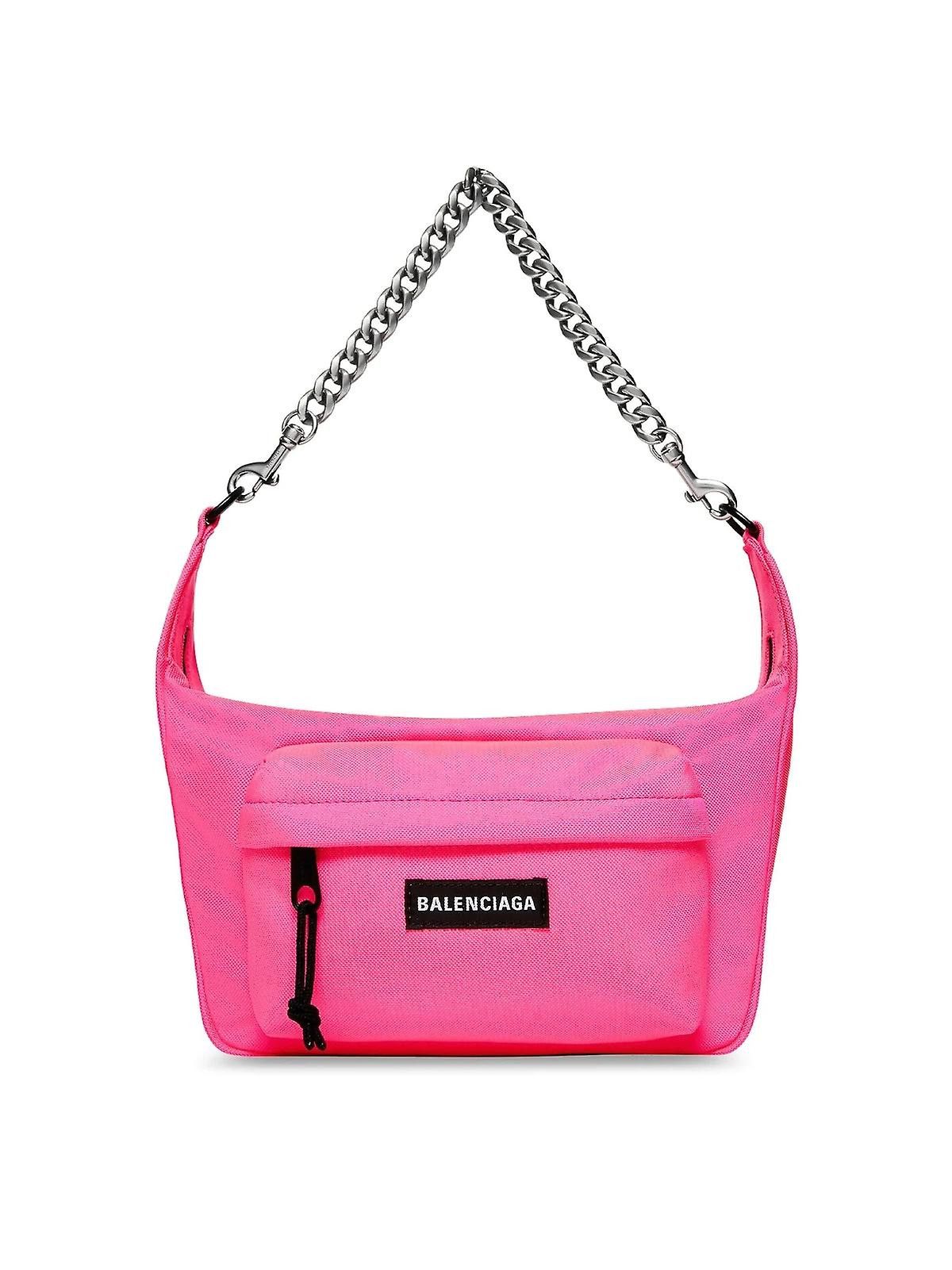 Balenciaga o1bcso1str1224 Size: OS / Raver Medium Bag With Chain Pink Size ONE SIZE - 1 Thumbnail