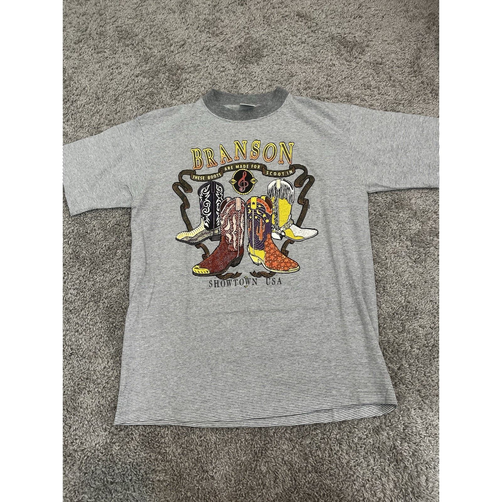 Other Vtg Belton Branson Missouri Cowboy Boots T Shirt USA L Size US L / EU 52-54 / 3 - 5 Thumbnail