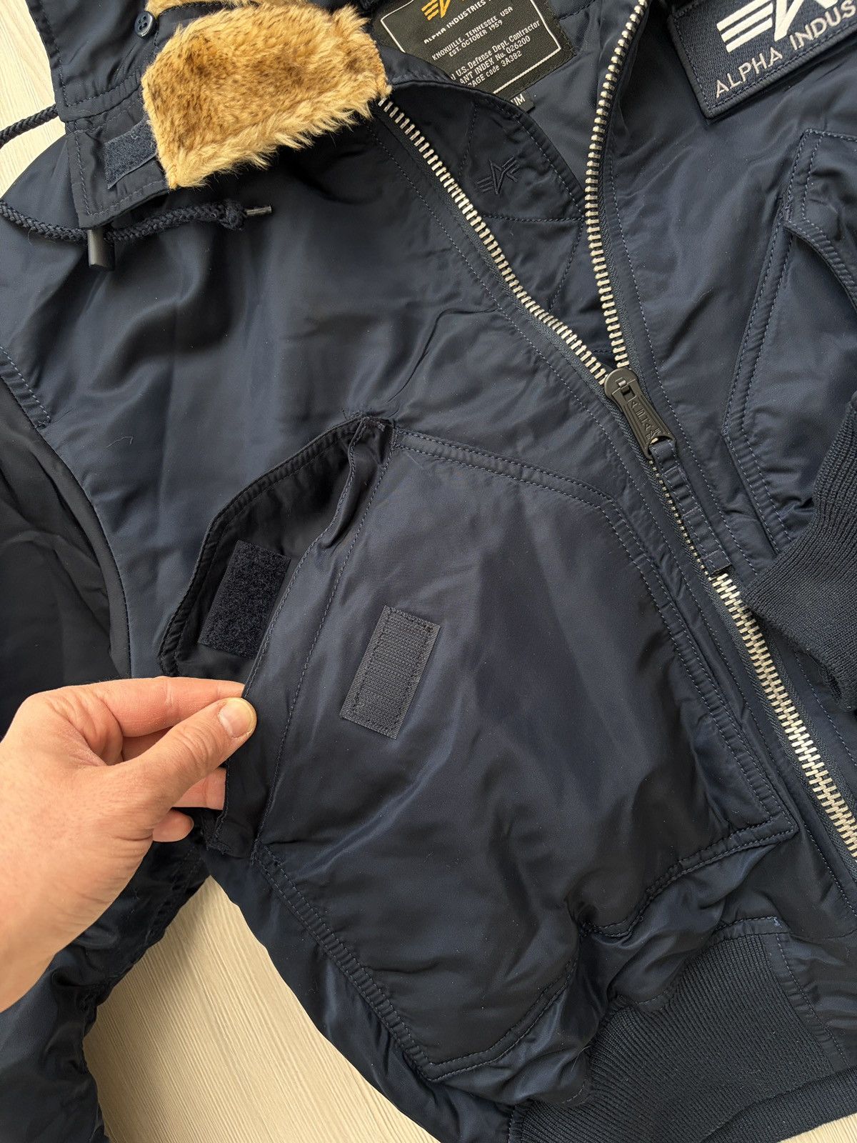 Alpha Industries Alpha Industries 45/P Hooded Fur Bomber Jacket Size US M / EU 48-50 / 2 - 8 Thumbnail